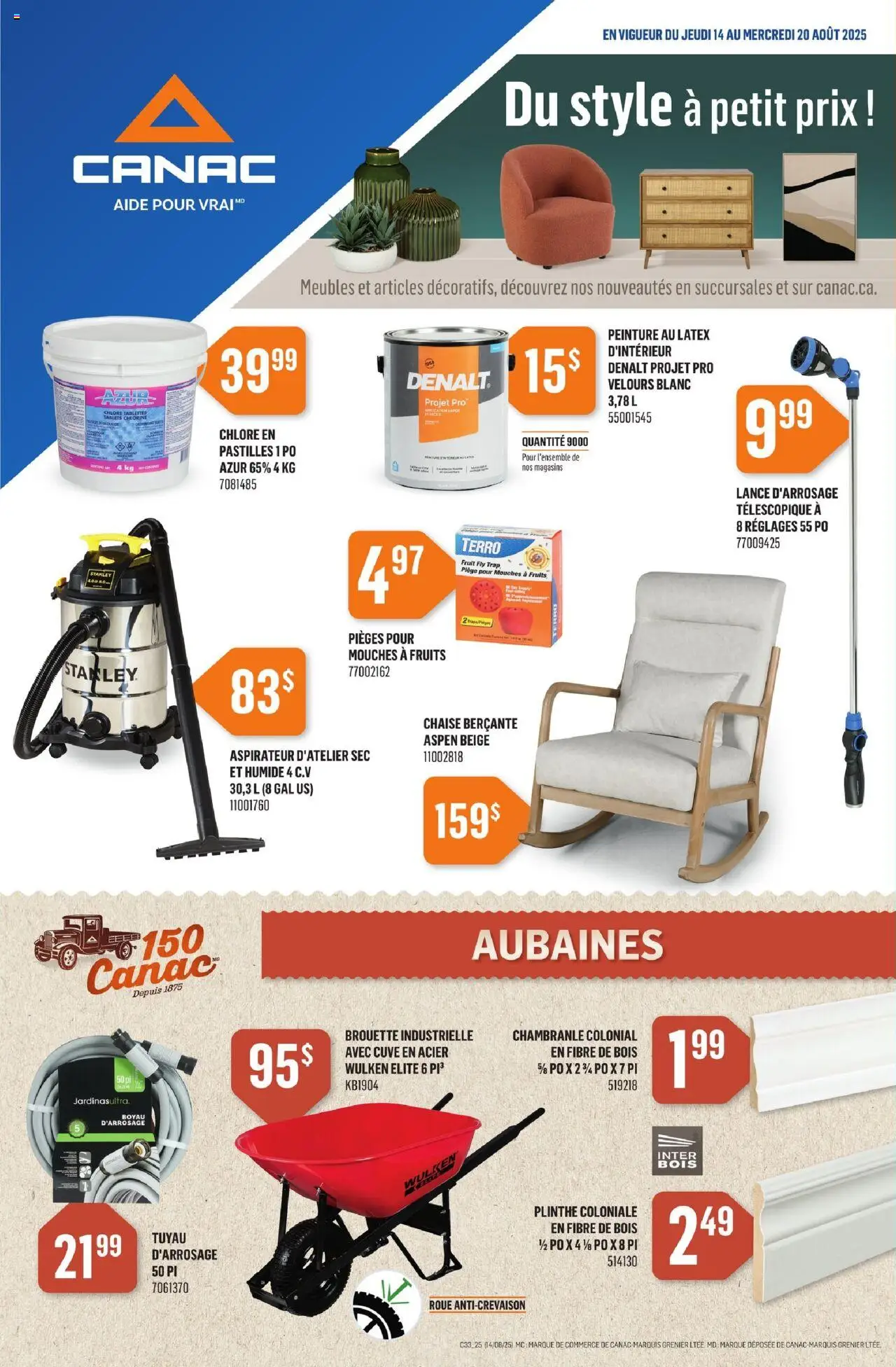 Canac flyer valid from Aug 14, 2025 - page number 1