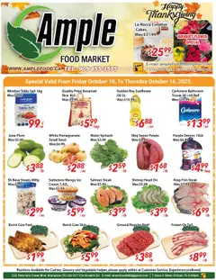 Preview of leaflet Weekly flyer Brampton from shop Ample Food Market is valid from Oct 10, 2025