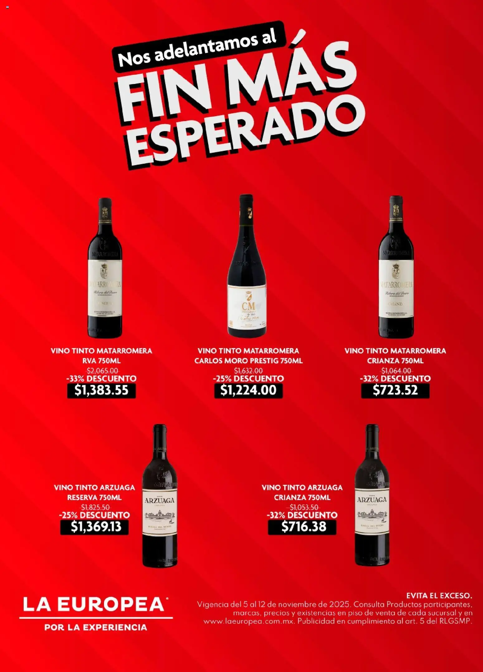 Vista previa las ofertas de la tienda La Europea - Buen Fin desde el 05/11/2025 - Bacardi, Ron