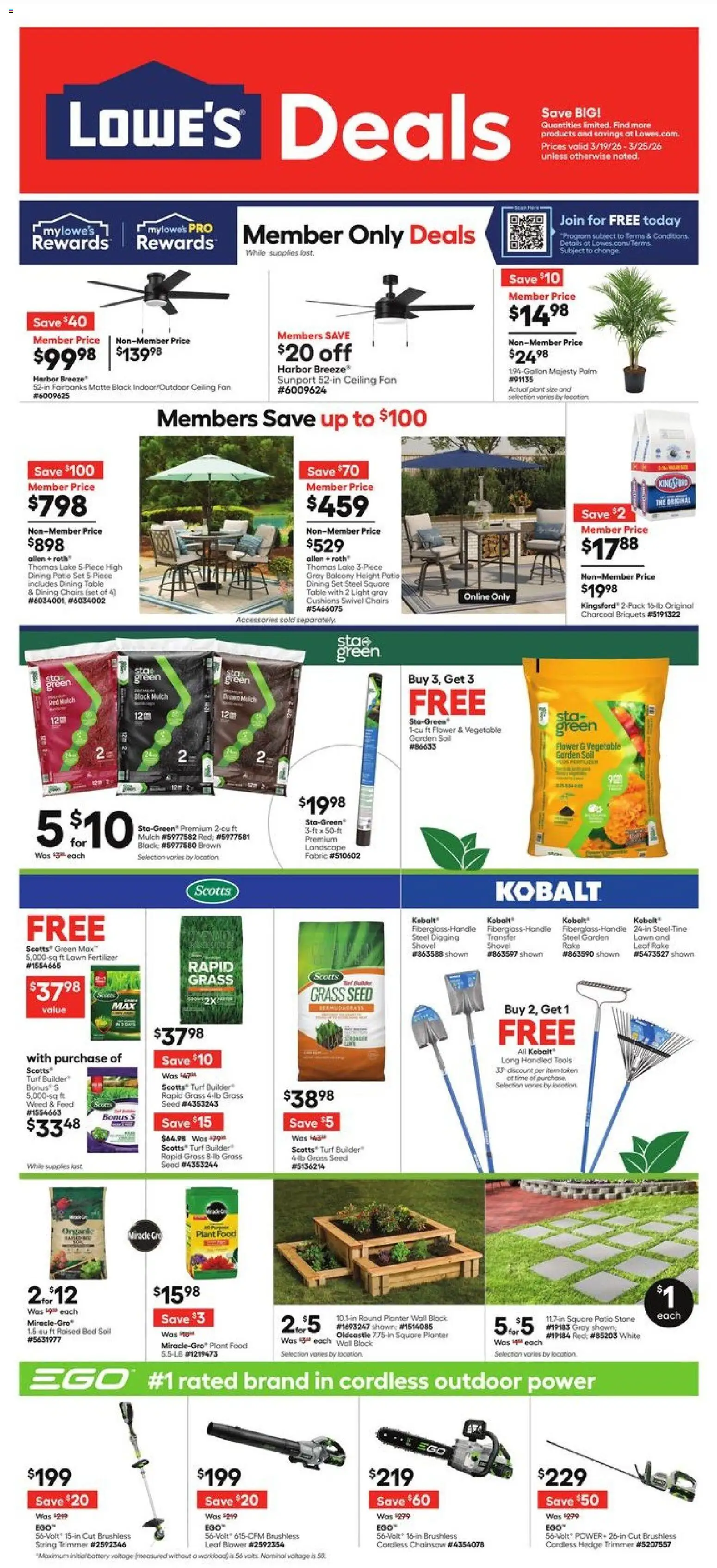Ad Preview of Lowe's Lowe's Weekly Ad from 03/19/2026