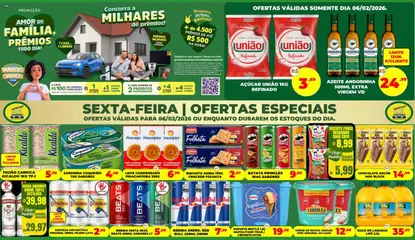 Pré-Visualização do folheto "Ofertas Especiais" da loja Supermercado Padrão válido a partir de 06/02/2026