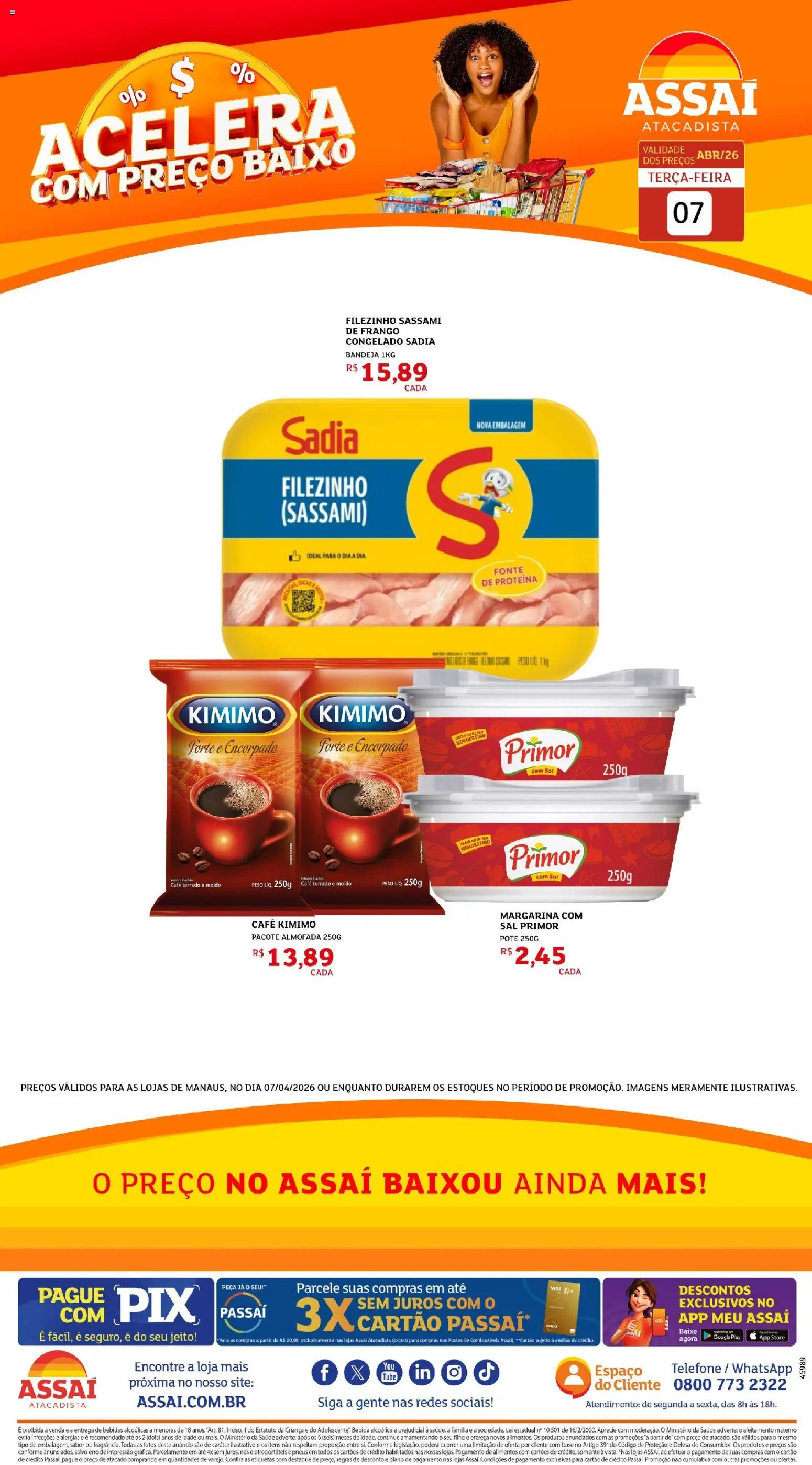 Pré-Visualização do folheto "Assaí Atacadista ofertas - AM" da loja Assaí Atacadista válido a partir de 12/04/2026
