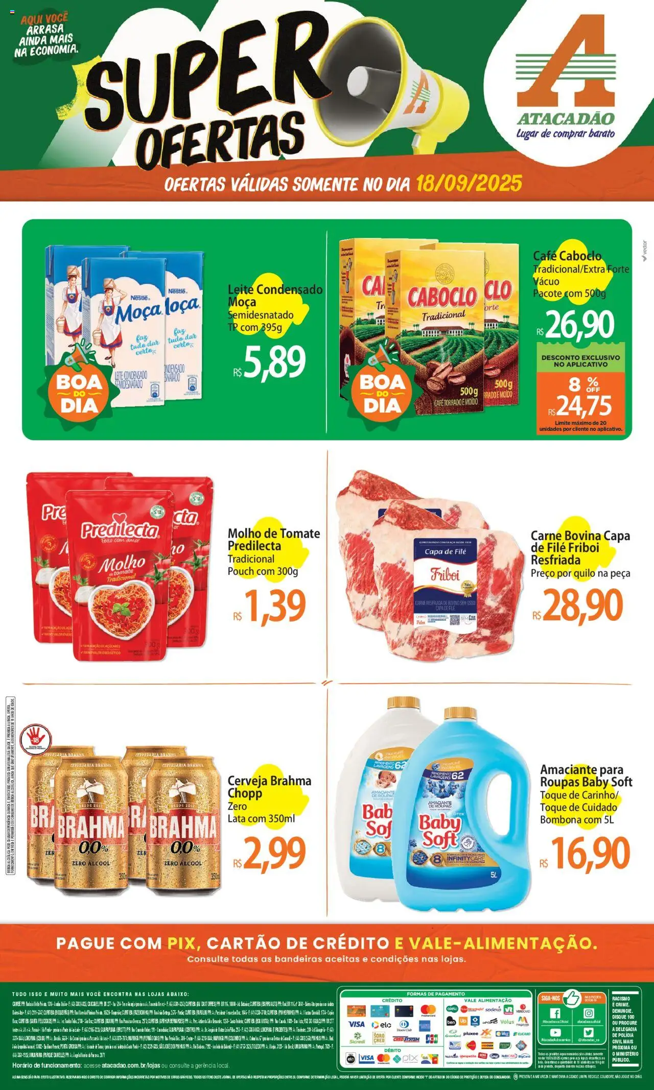 Atacadão folheto "Ofertas - PR" válido a partir de 18/09/2025 - número de página 1