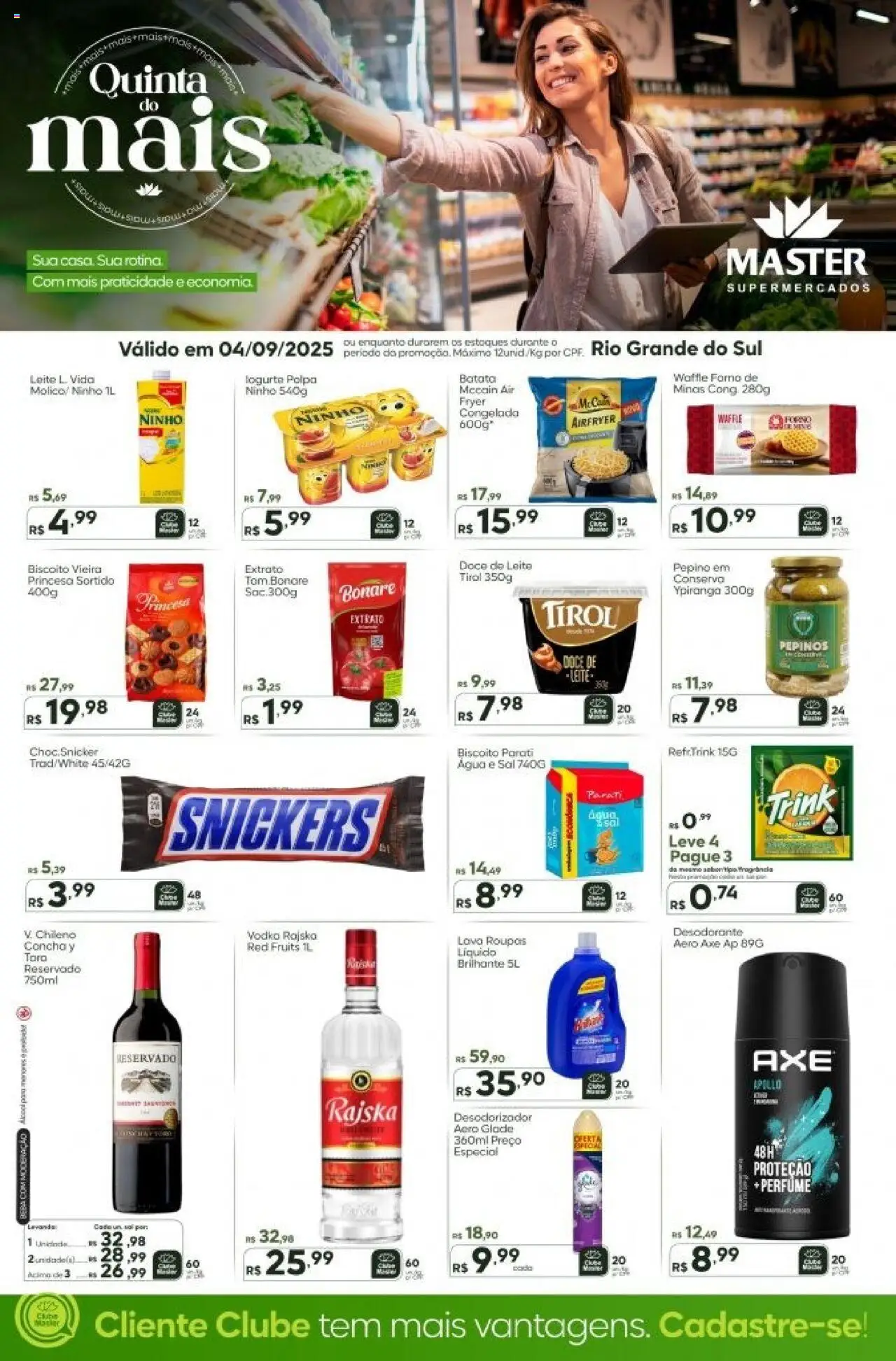 Master folheto "Ofertas do Dia" válido a partir de 04/09/2025 - número de página 1