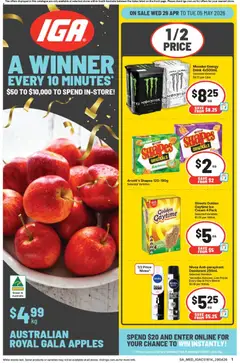Preview of catalogue IGA catalogue SA from shop IGA valid 29/04/2026
