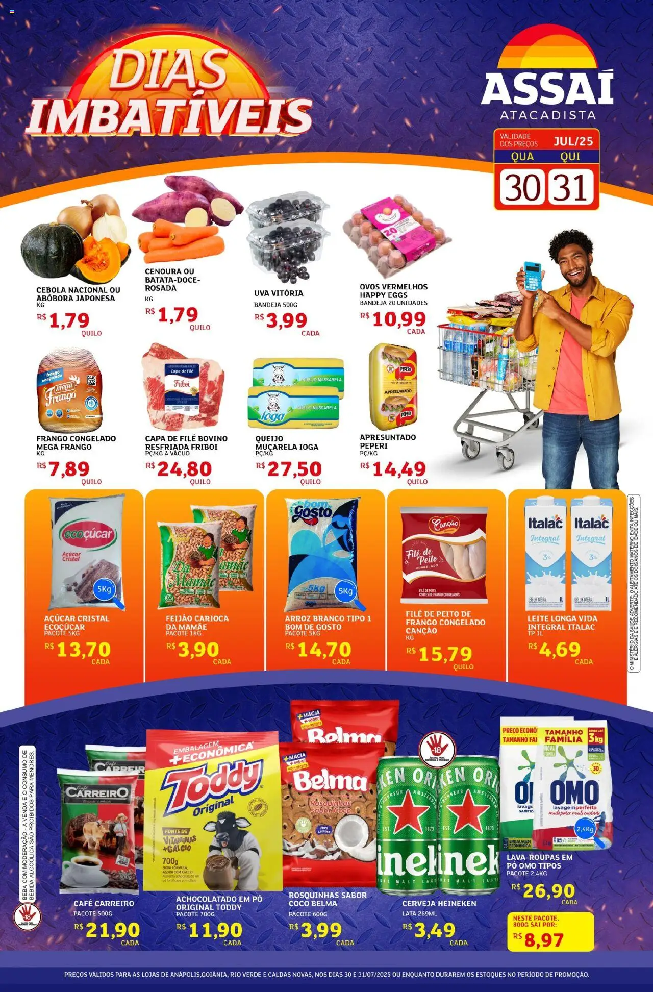 Assaí Atacadista folheto "Encarte - GO" válido a partir de 30/07/2025 - número de página 1