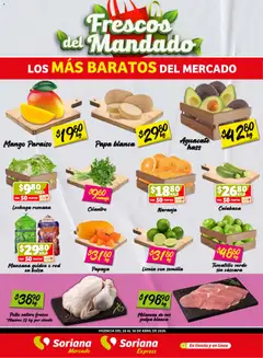 Vista previa las ofertas de la tienda Soriana - Soriana Frescos del Mandado Mercado: Nuevo León desde el 28/04/2026 