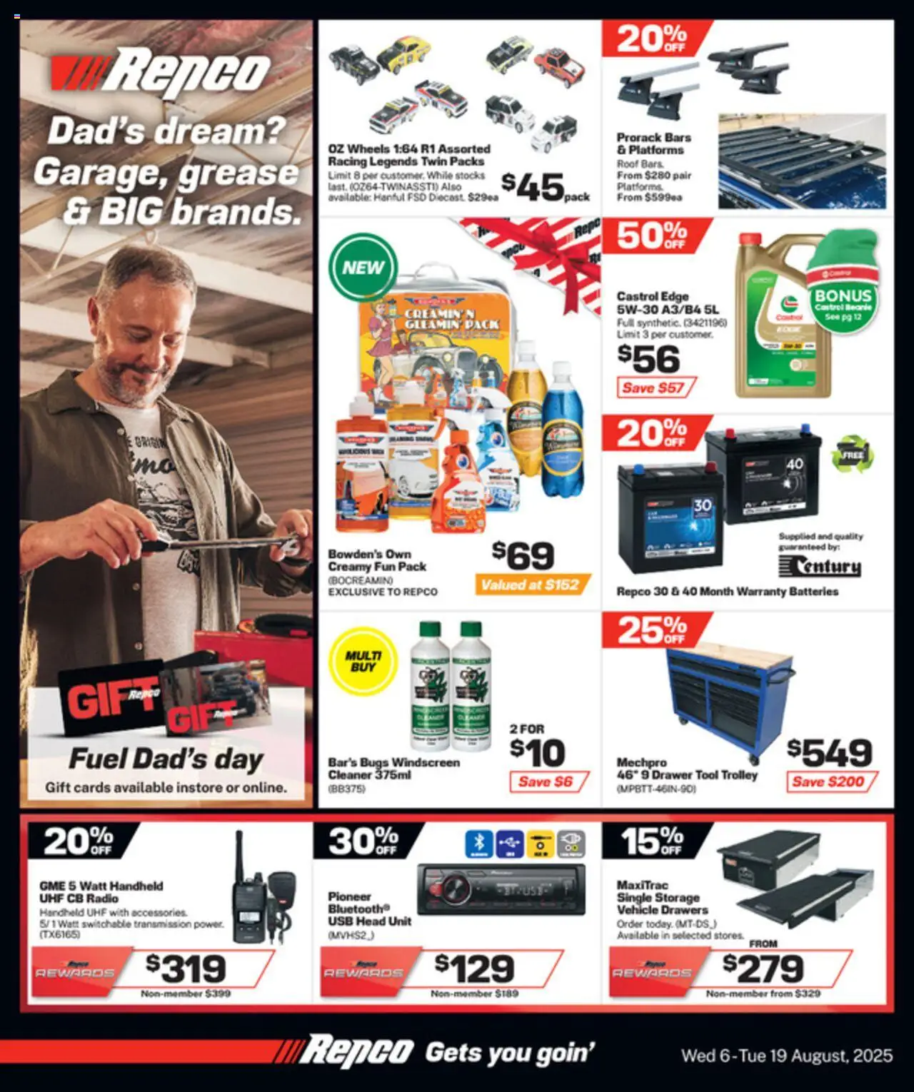 Catalogue Repco catalogue valid from 6 Aug 2025 - page 1
