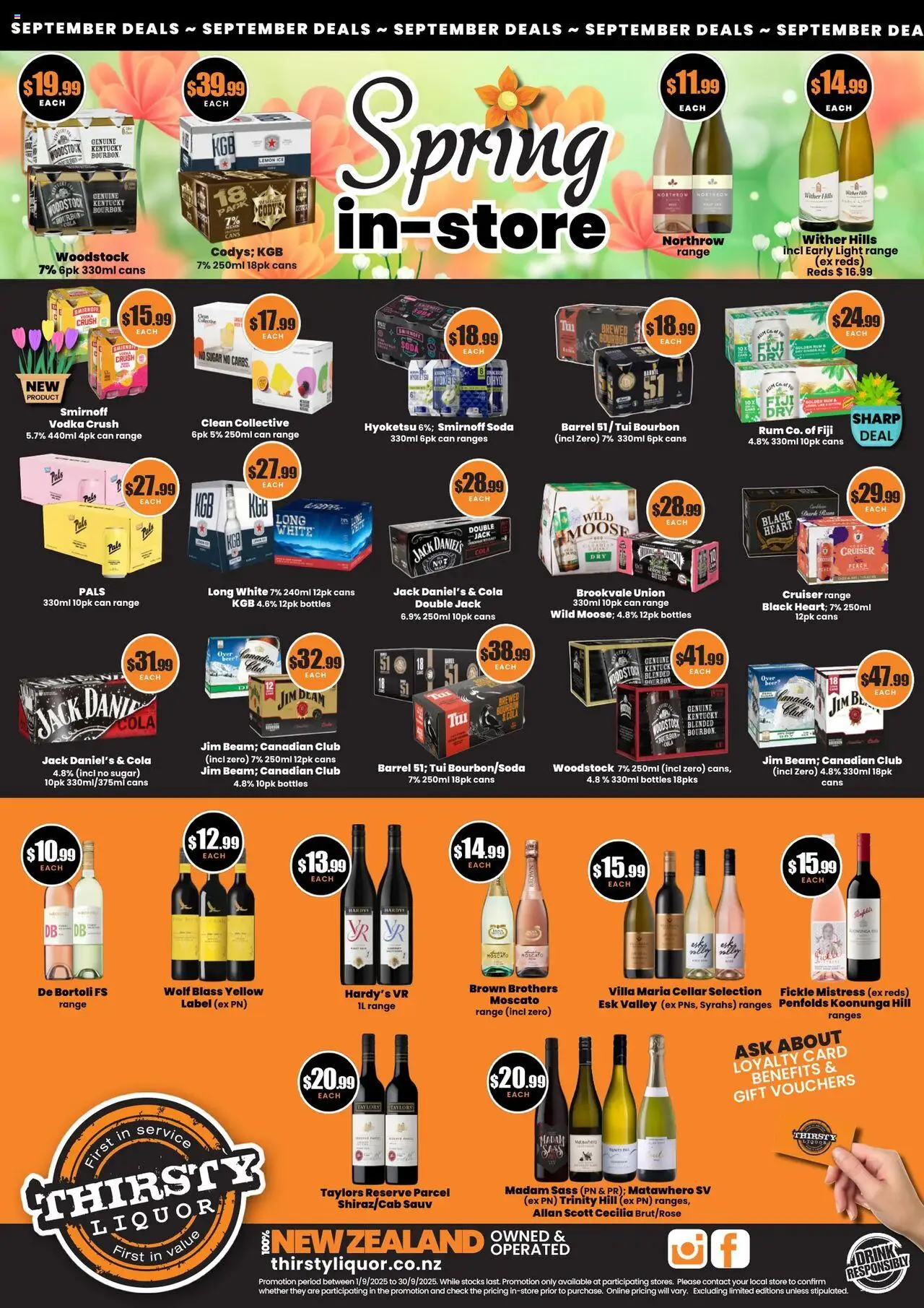 Catalogue Thirsty Liquor catalogue valid from 1 Sept 2025 - page 1