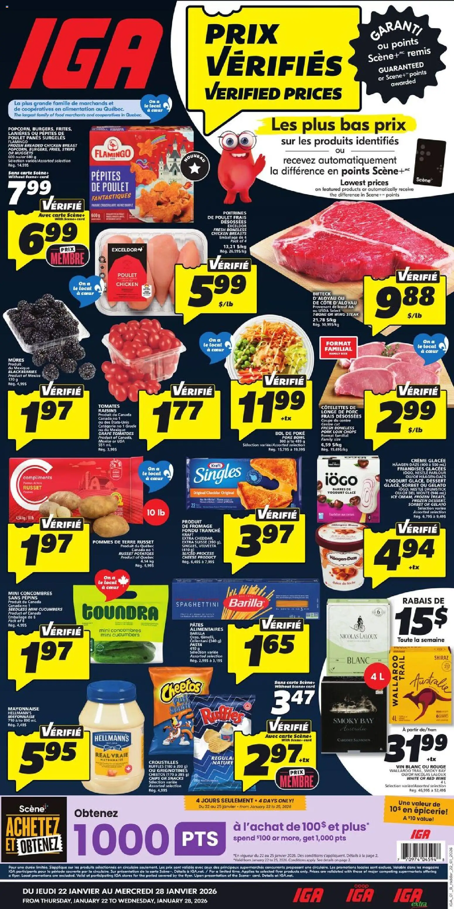 Preview of leaflet Quebec from shop IGA is valid from Jan 22, 2026