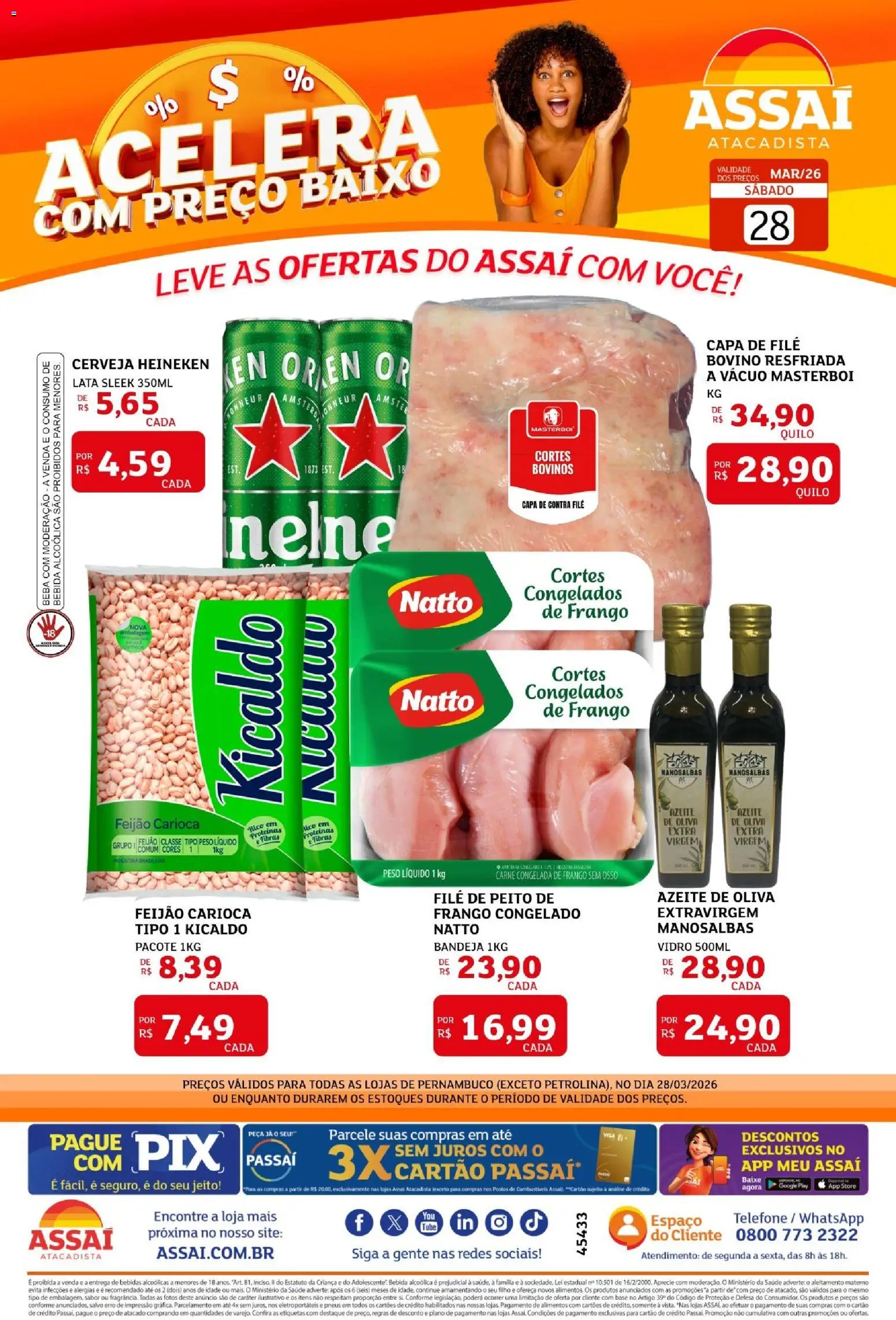 Pré-Visualização do folheto "Assaí Atacadista ofertas - PE" da loja Assaí Atacadista válido a partir de 28/03/2026
