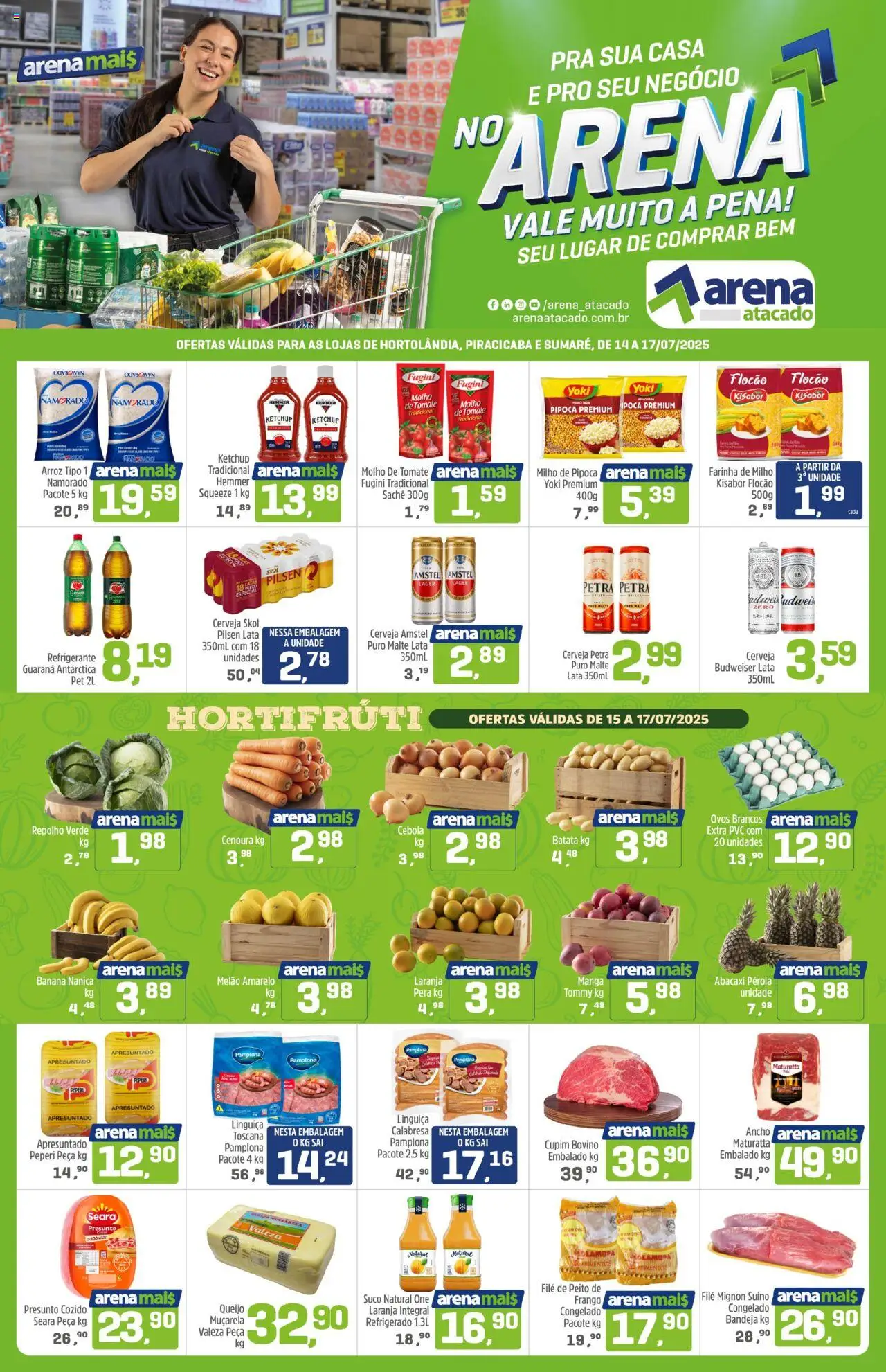 Arena Atacado folheto "Ofertas da semana" válido a partir de 14/07/2025 - número de página 1