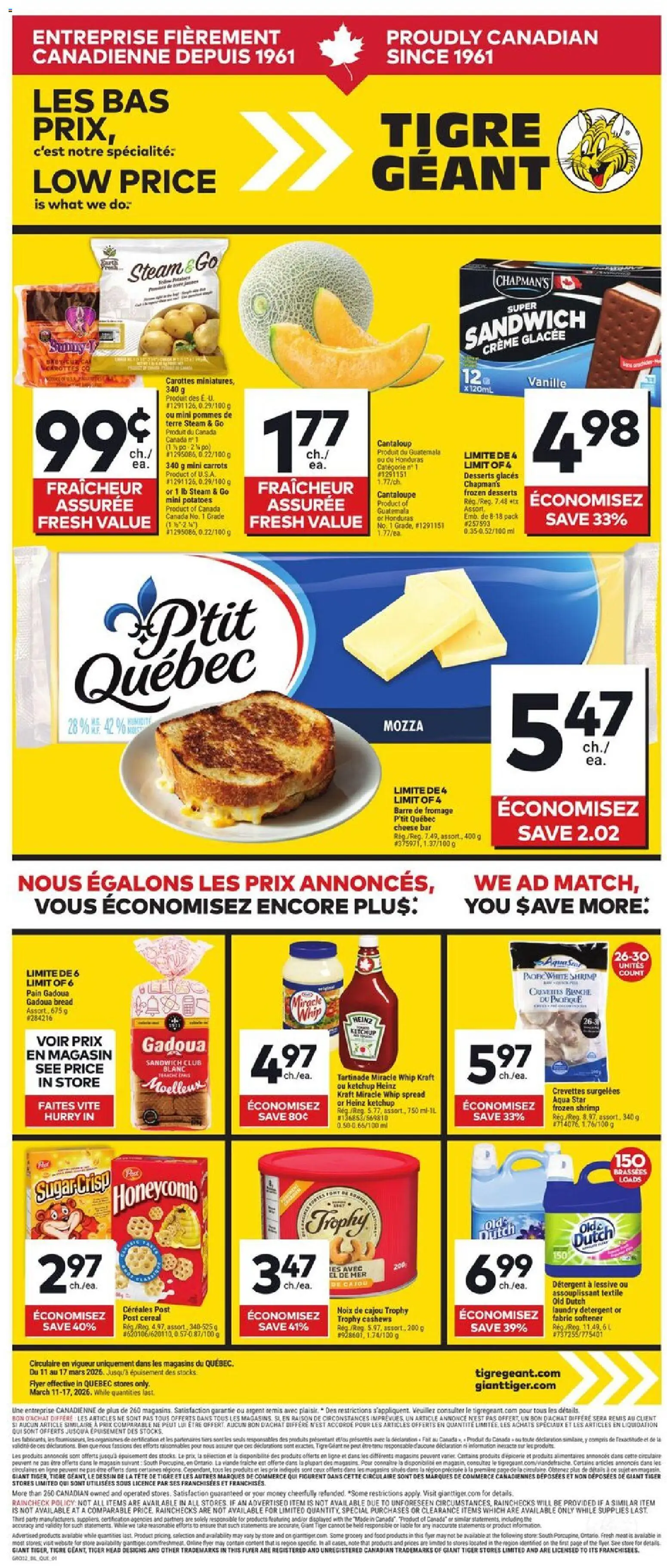 Preview of leaflet Giant Tiger weekly flyer / circulaire from shop Giant Tiger is valid from Mar 11, 2026