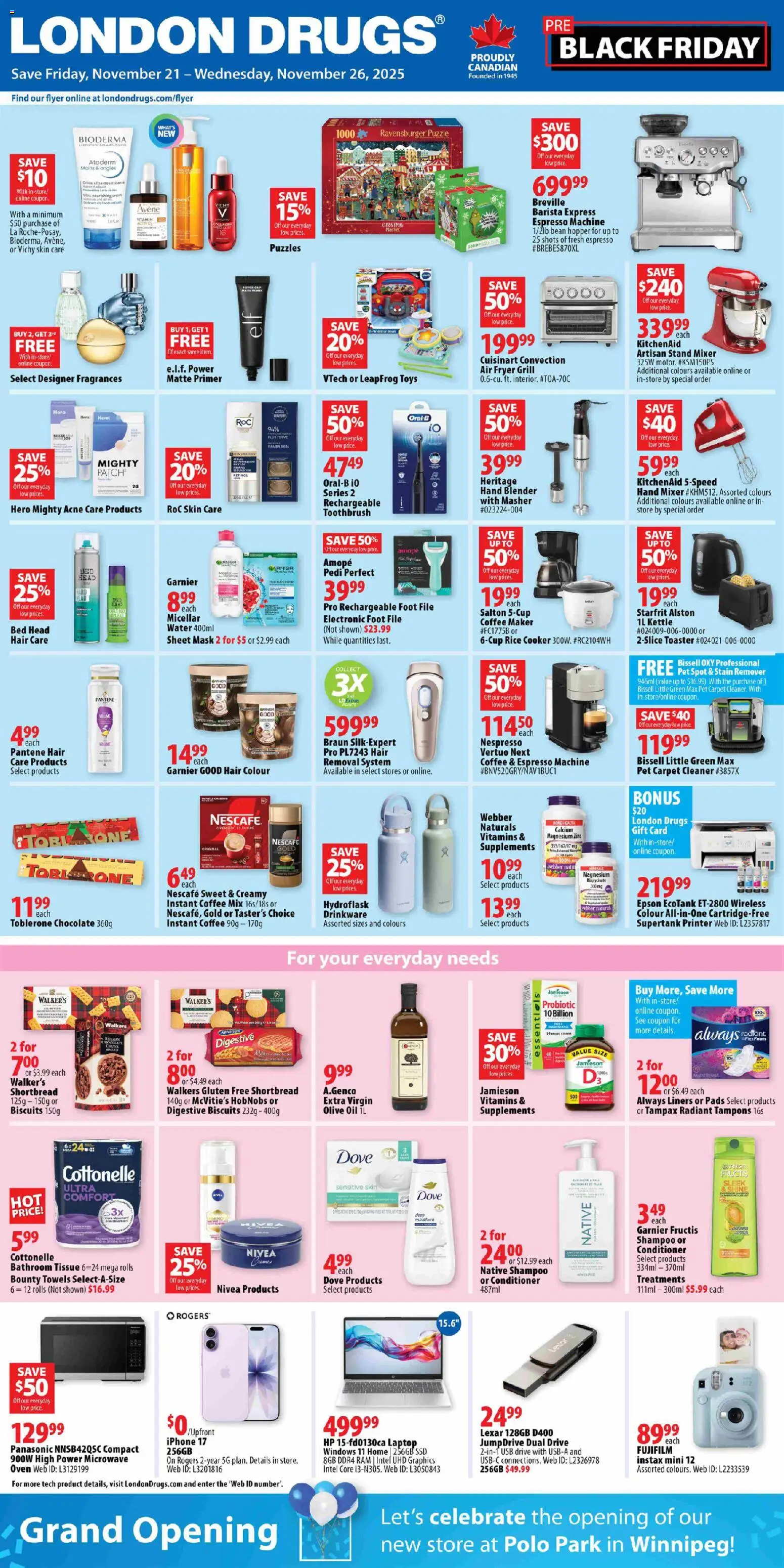Preview of leaflet Black Friday from shop London Drugs is valid from Nov 21, 2025