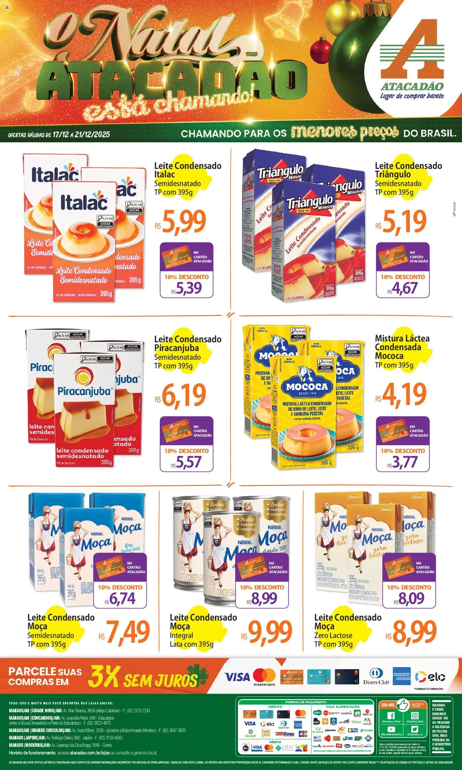 Pré-Visualização do folheto "Ofertas - AM" da loja Atacadão válido a partir de 17/12/2025