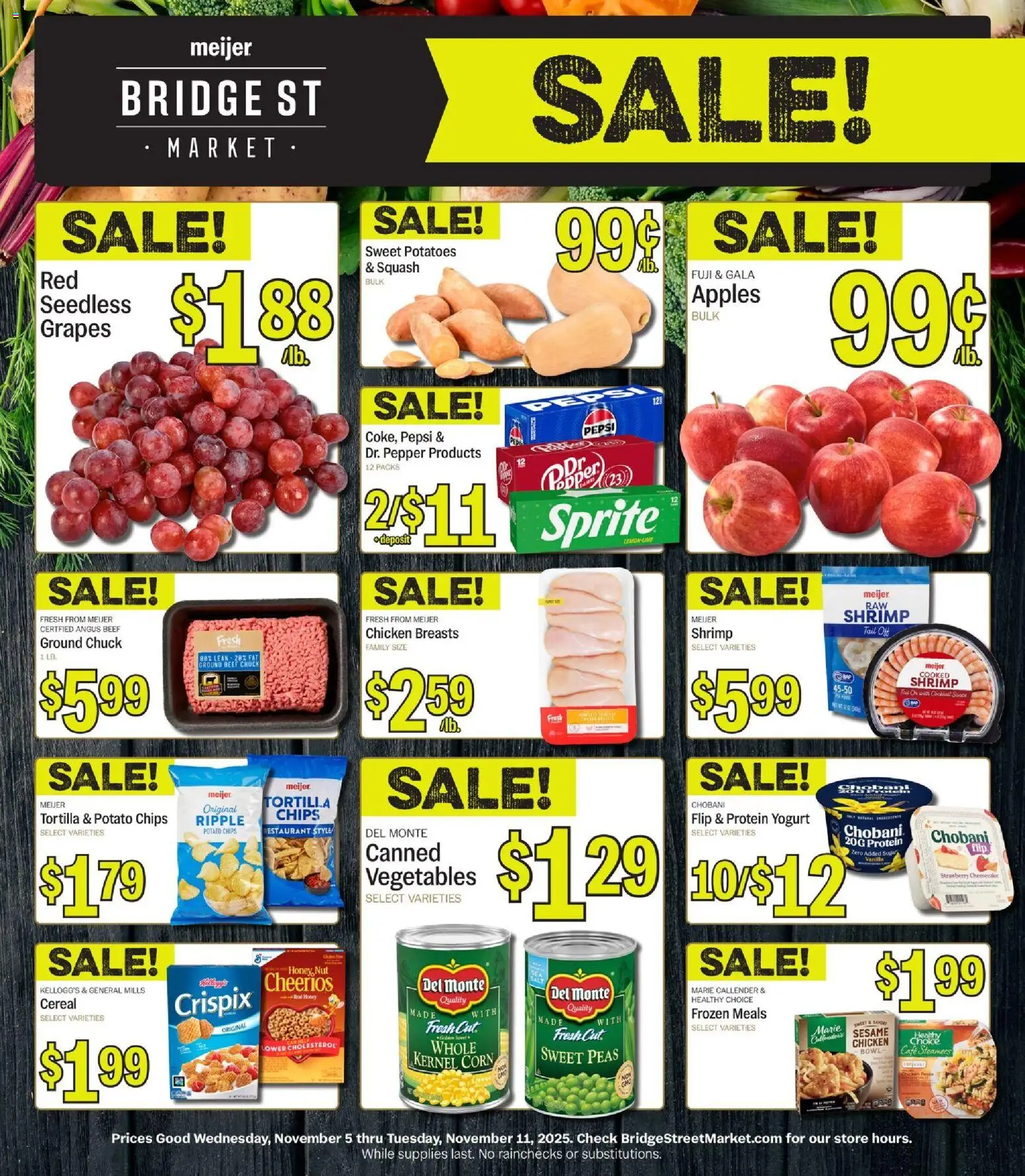 Ad Preview of Meijer Bridge Street Market from 11/05/2025