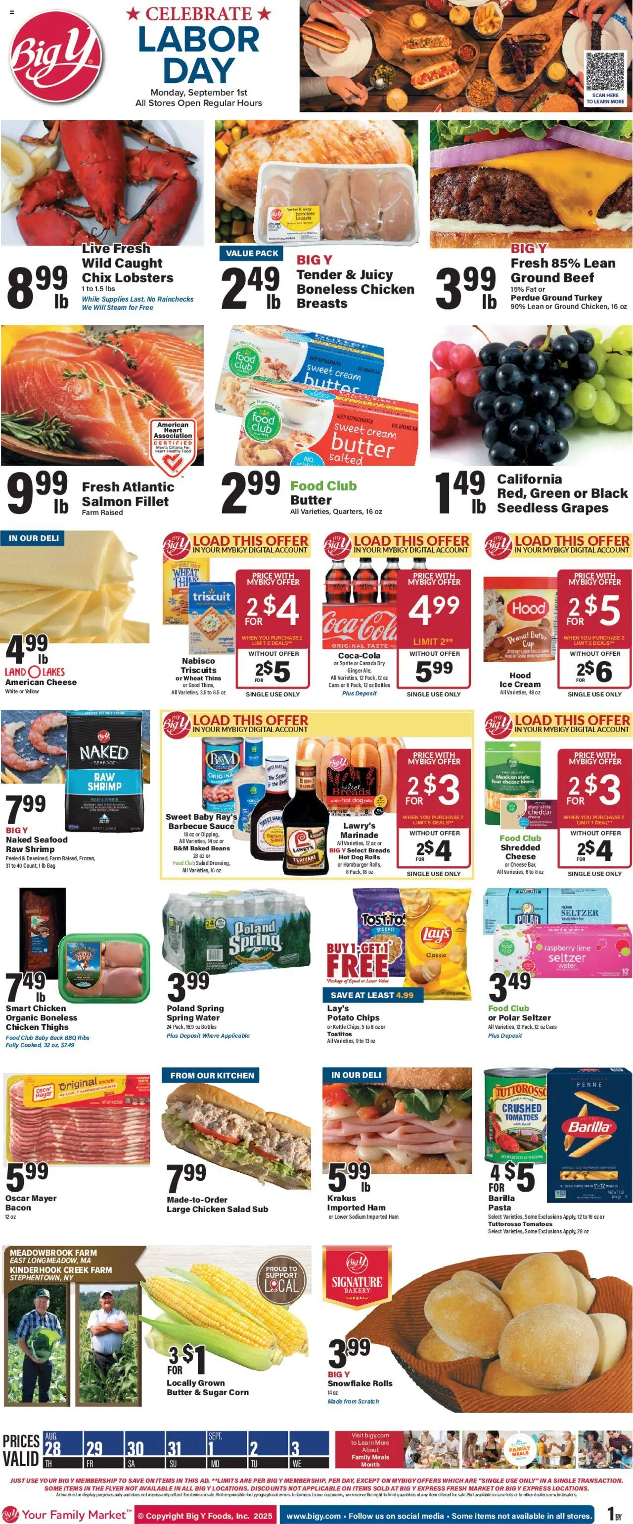 Big Y Weekly Ad from 08/28/2025 - Flyer - Page number 1