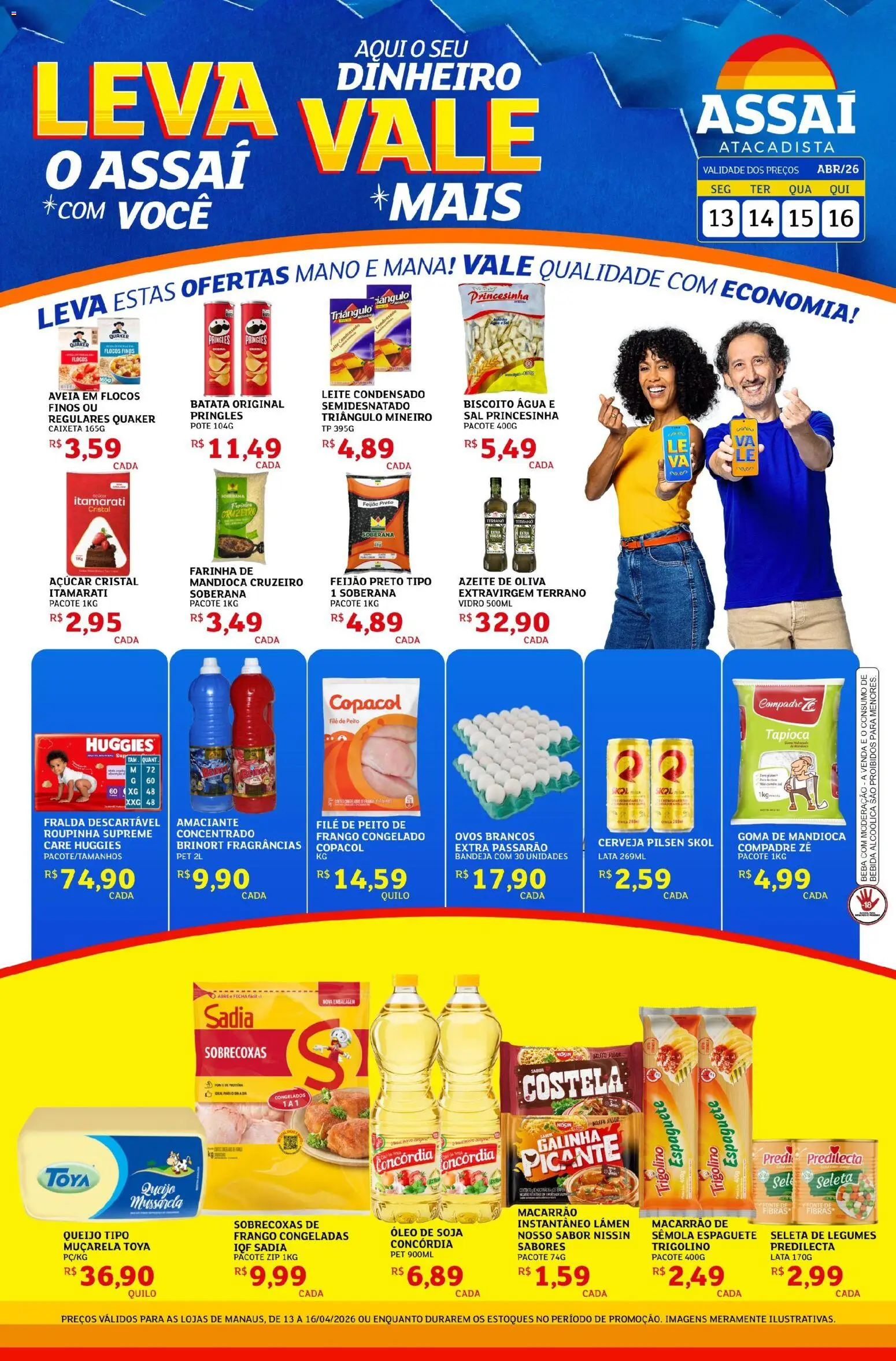 Pré-Visualização do folheto "Assaí Atacadista ofertas - AM" da loja Assaí Atacadista válido a partir de 13/04/2026