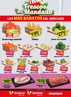 Vista previa las ofertas de la tienda Soriana - Frescos del Mandado Mercado: Coah, Chih y Dur desde el 10/02/2026 