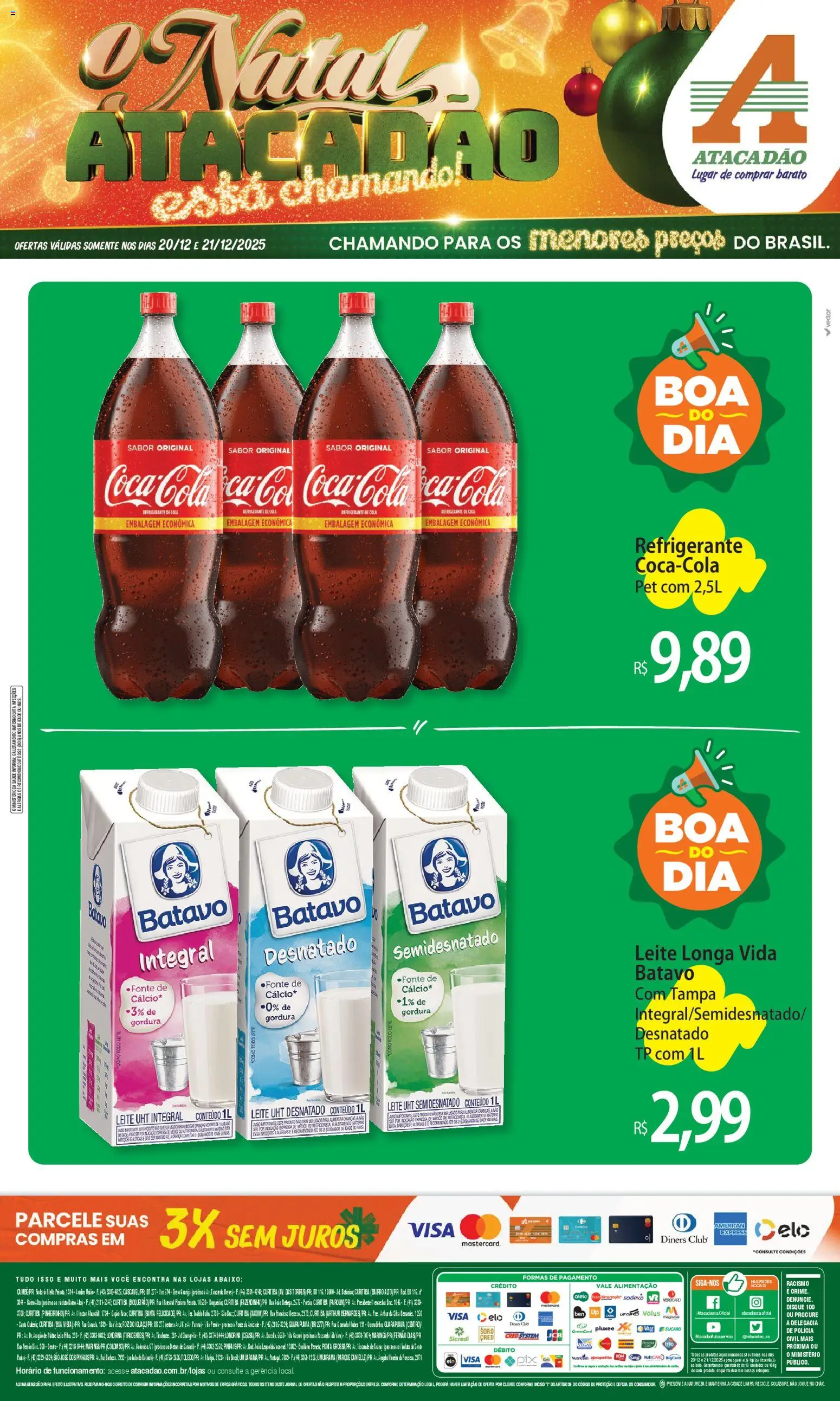 Pré-Visualização do folheto "Ofertas - PR" da loja Atacadão válido a partir de 20/12/2025