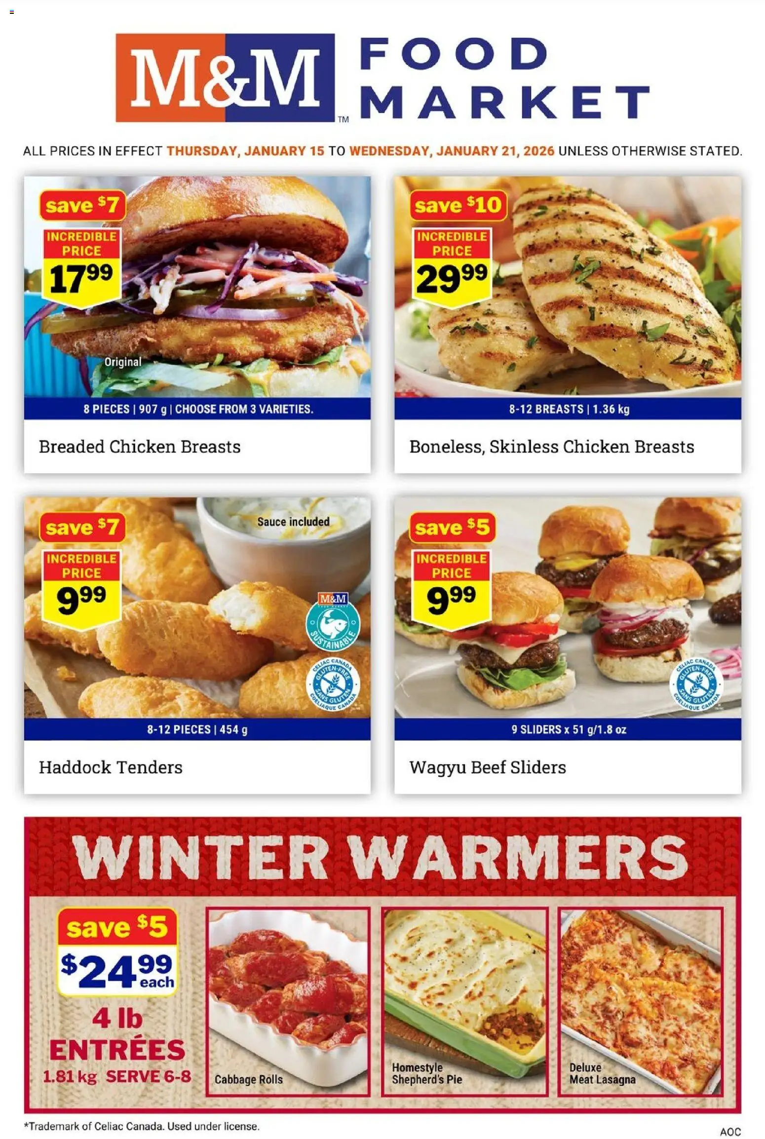 Preview of leaflet Weekly flyer / circulaire from shop M&M Food Market is valid from Jan 15, 2026