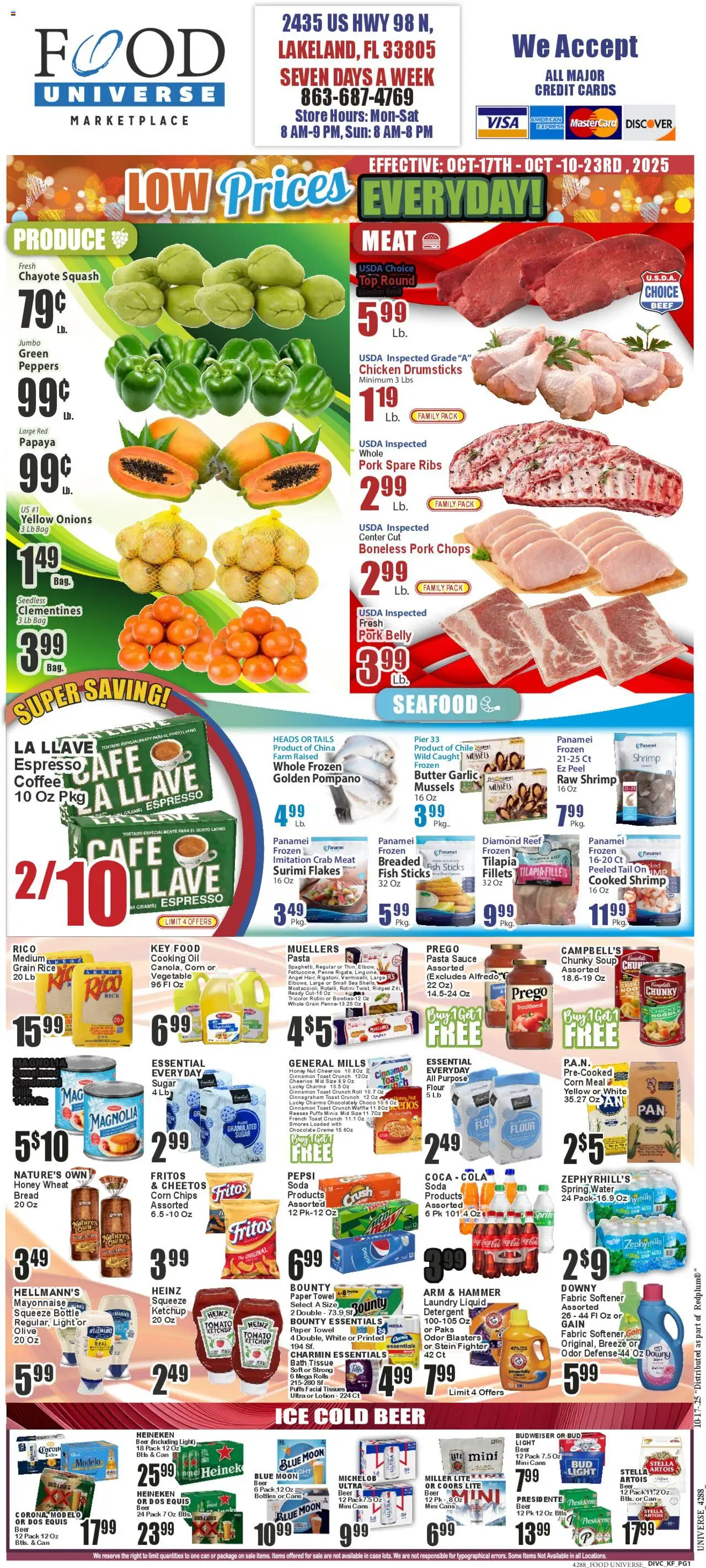 Food Universe Weekly Ad from 10/17/2025 - Flyer - Page number 1