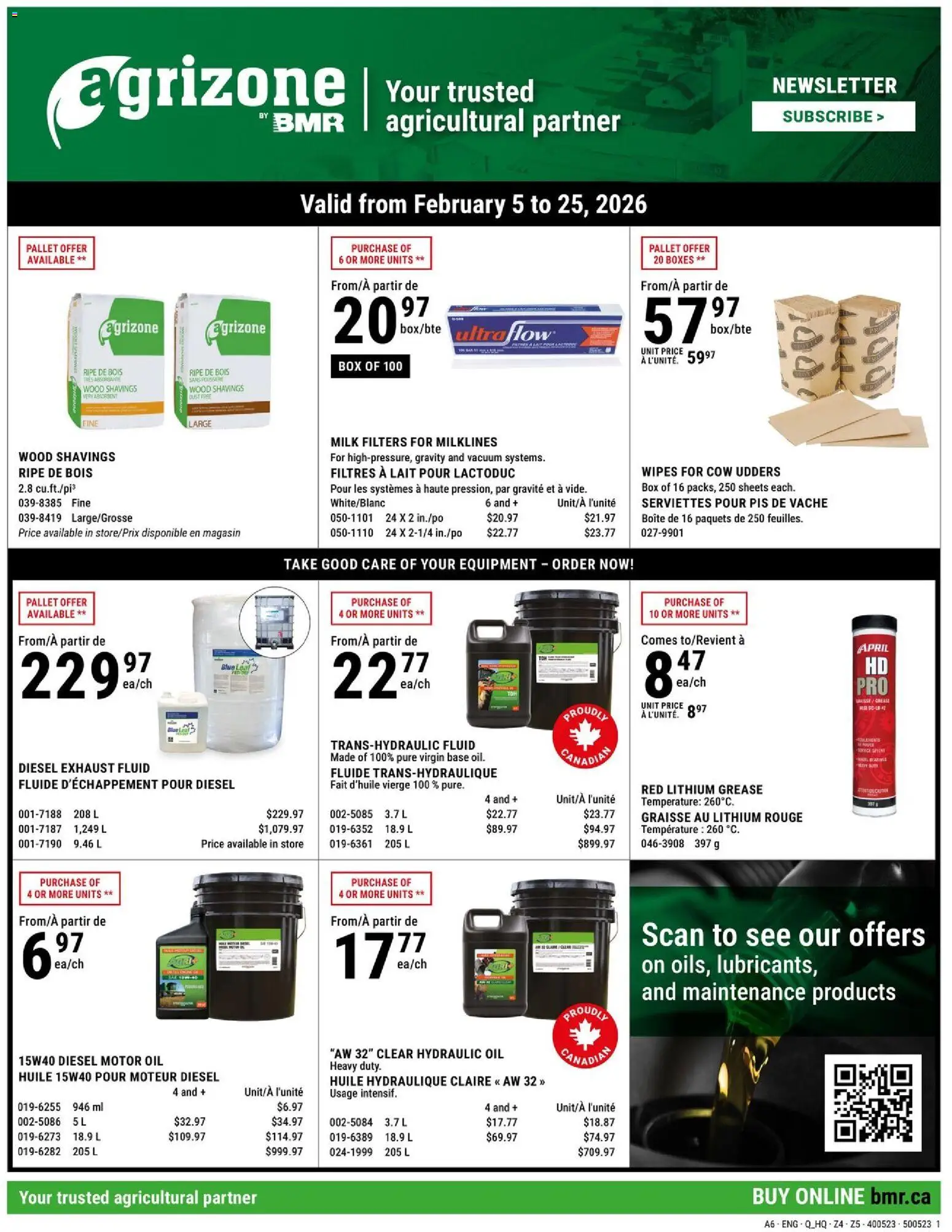 Preview of leaflet Agrizone flyer from shop BMR is valid from Feb 05, 2026