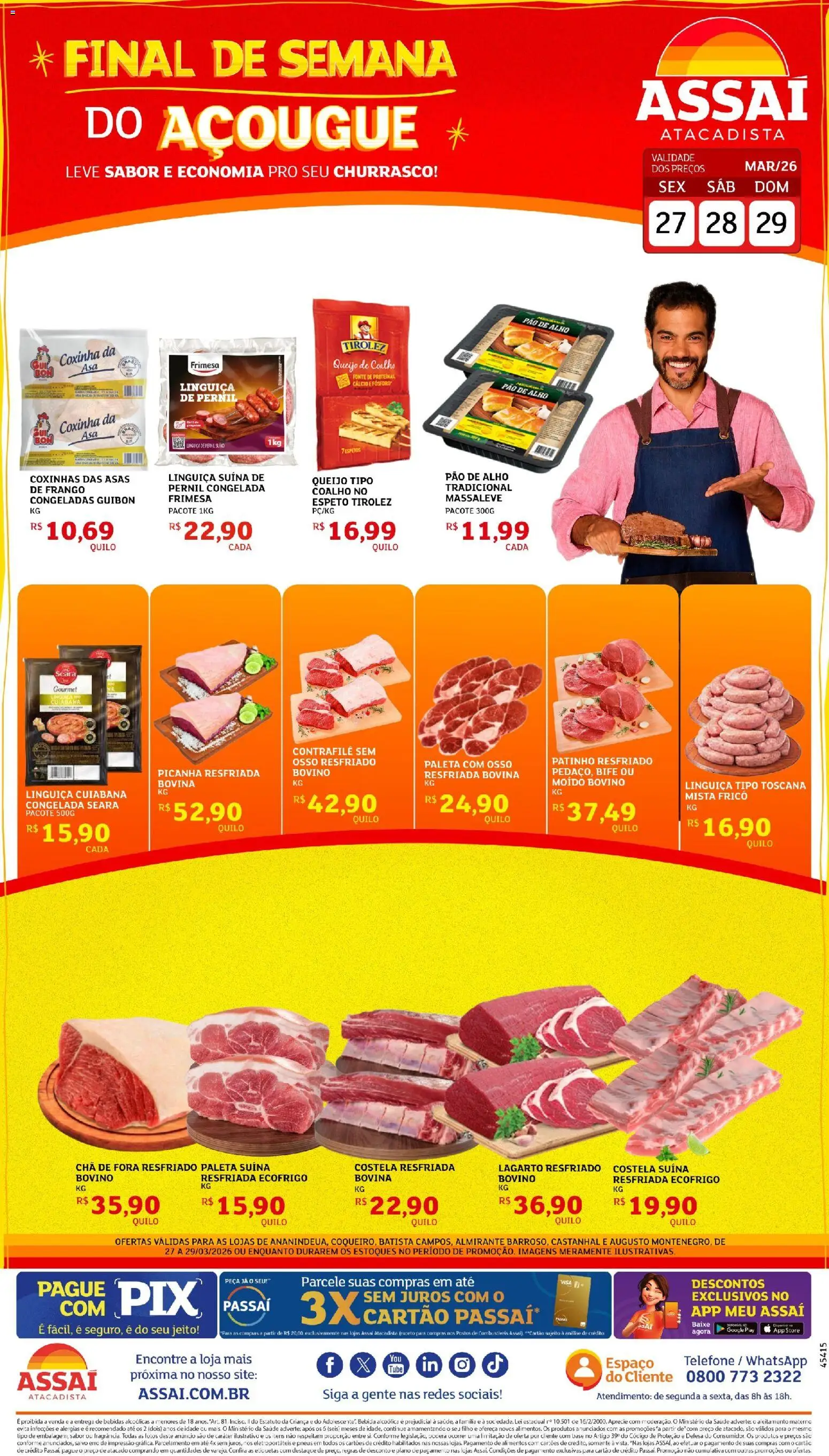 Pré-Visualização do folheto "Assaí Atacadista ofertas - PA" da loja Assaí Atacadista válido a partir de 27/03/2026