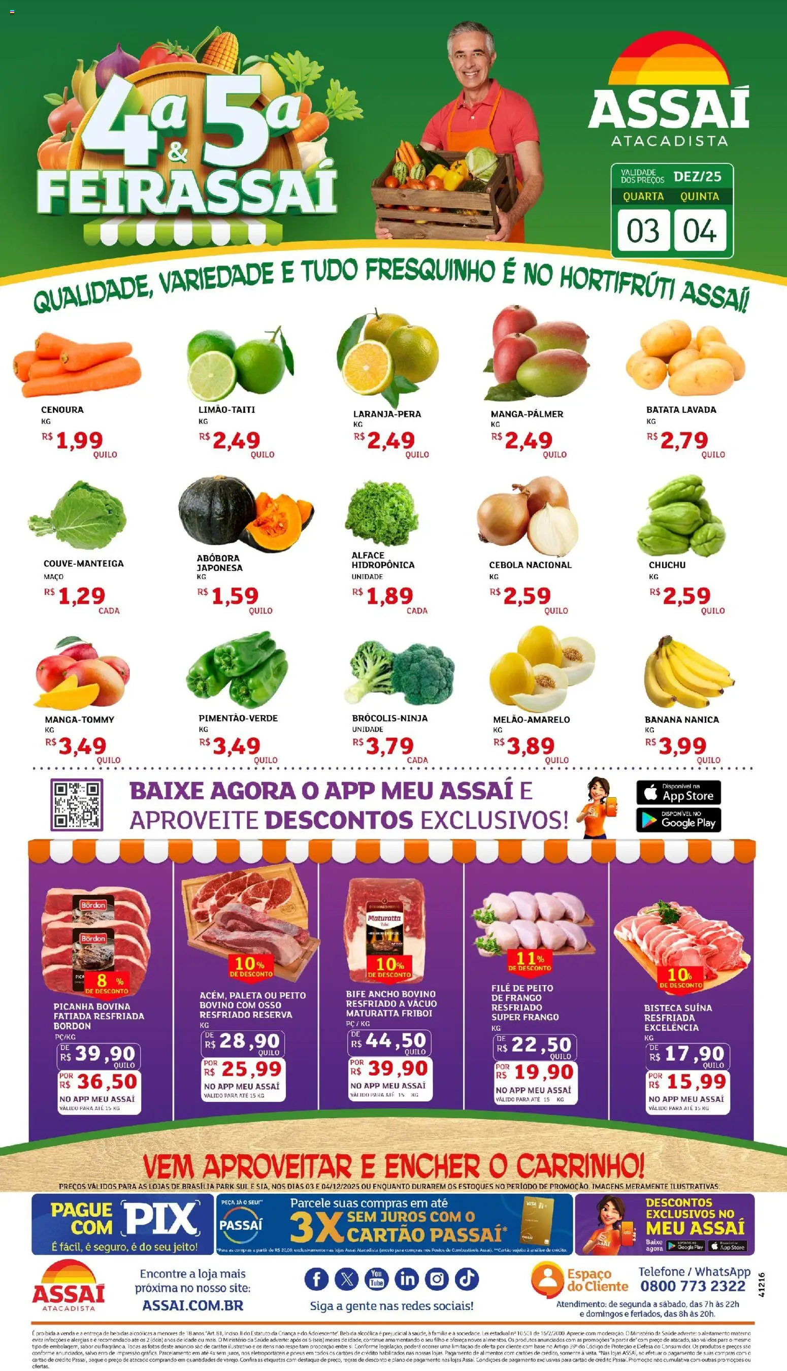 Pré-Visualização do folheto "Encarte - DF" da loja Assaí Atacadista válido a partir de 03/12/2025