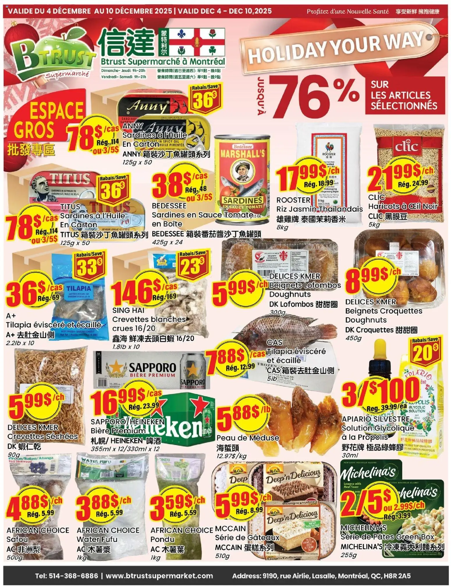 Preview of leaflet Weekly flyer / circulaire from shop Btrust Supermarket is valid from Dec 04, 2025