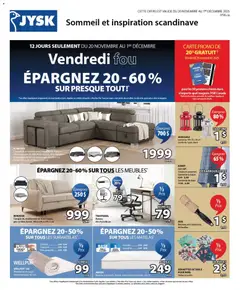 Preview of leaflet Black Friday Circulaire from shop JYSK is valid from Nov 20, 2025