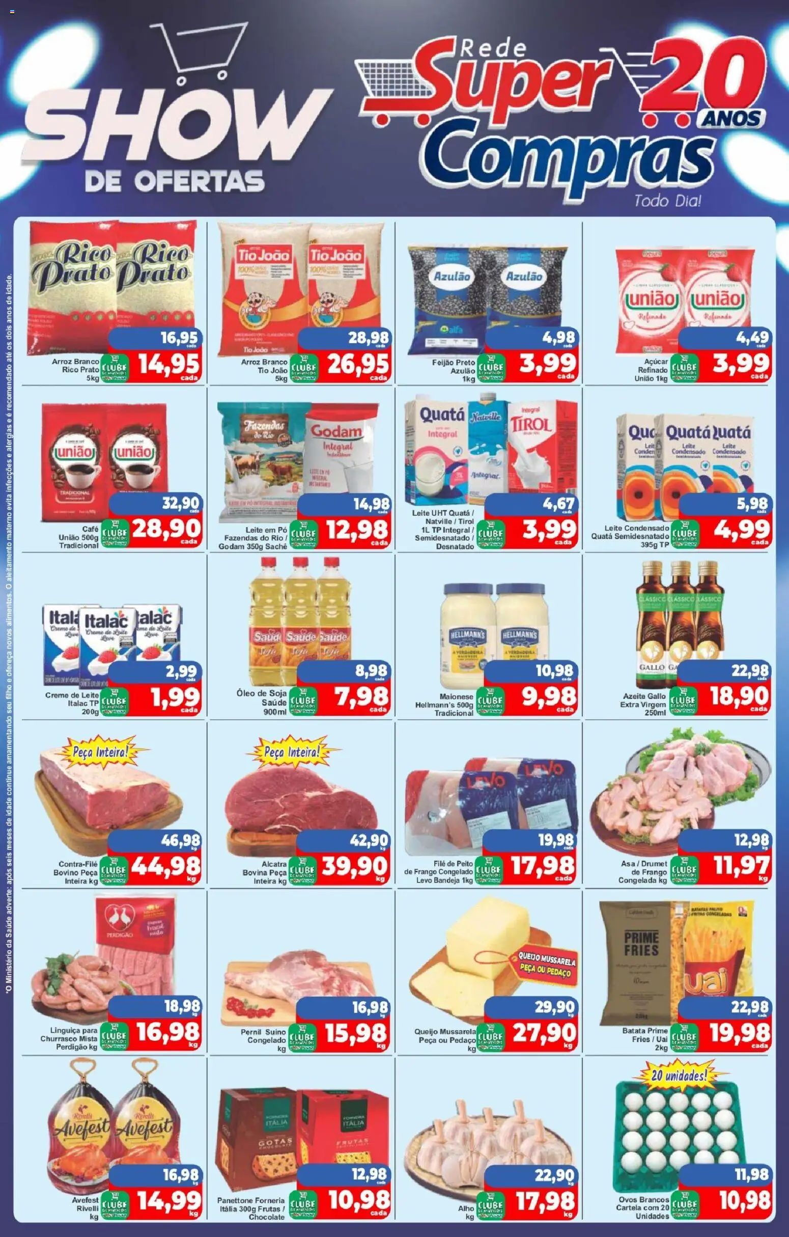 Pré-Visualização do folheto "Ofertas da semana" da loja Rede Super Compras válido a partir de 12/12/2025