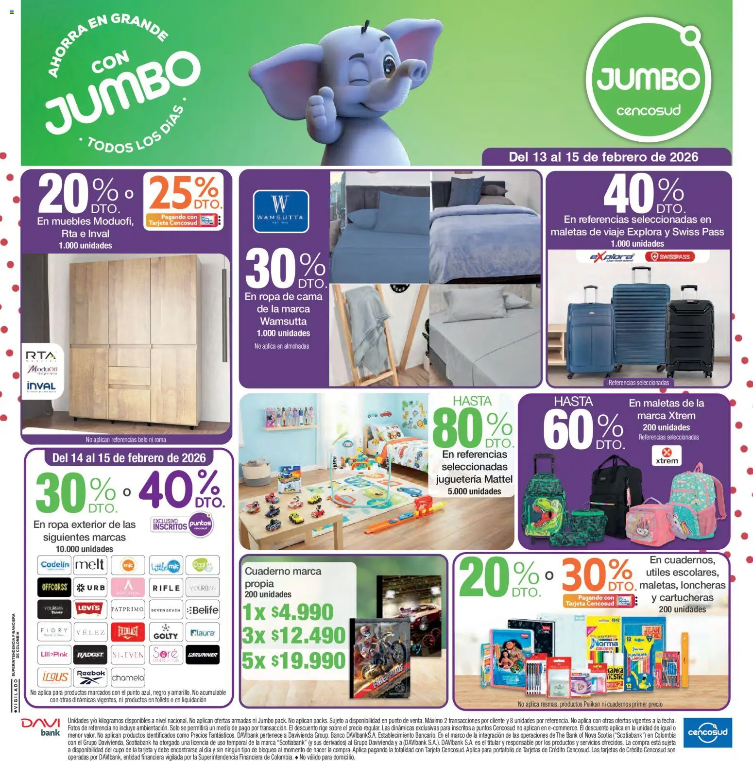  Vista previa del prospecto Non food del almacen Jumbo válida del 13/02/2026 al 15/02/2026