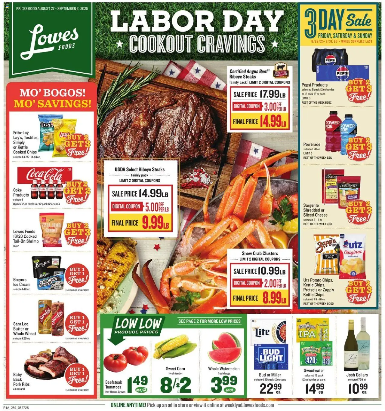 Lowes Foods Weekly Ad - GA from 08/27/2025 - Flyer - Page number 1