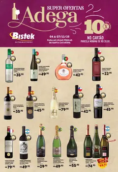 Pré-Visualização do folheto "Ofertas Adega" da loja Bistek Supermercados válido a partir de 04/12/2025