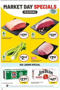 Preview of catalogue Market Day Specials VIC from shop IGA valid 20/02/2026
