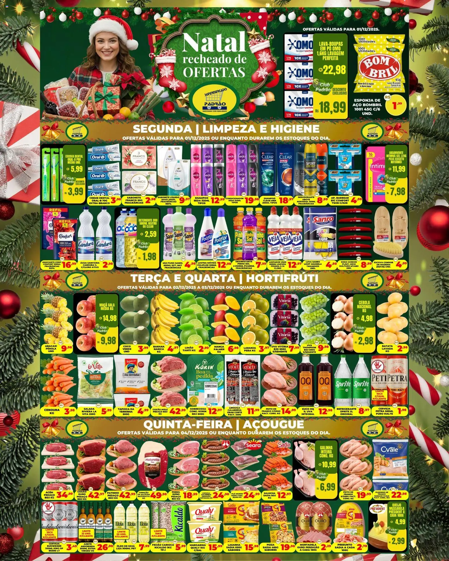 Pré-Visualização do folheto "Ofertas da semana" da loja Supermercado Padrão válido a partir de 01/12/2025