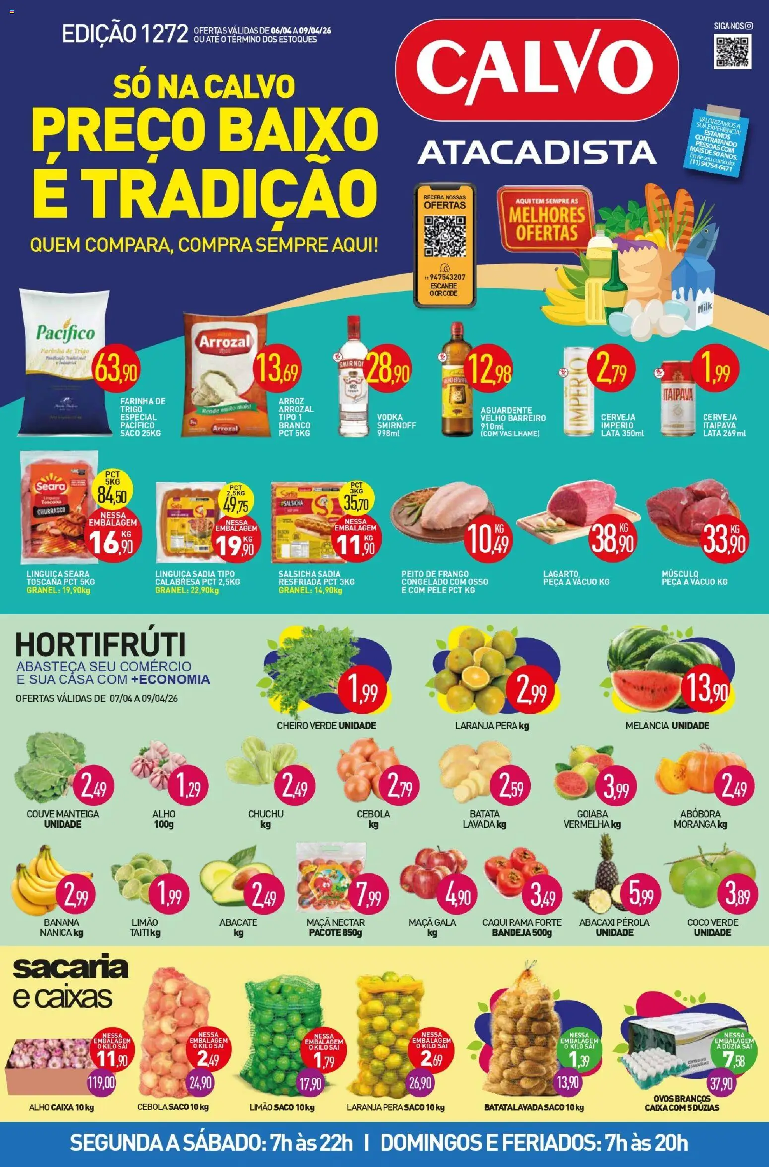 Pré-Visualização do folheto "Calvo Atacadista - Ofertas da semana" da loja Calvo Atacadista válido a partir de 06/04/2026
