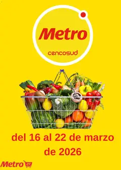 Vista previa de Metro catálogo de la tienda Metro válido desde 16/03/2026