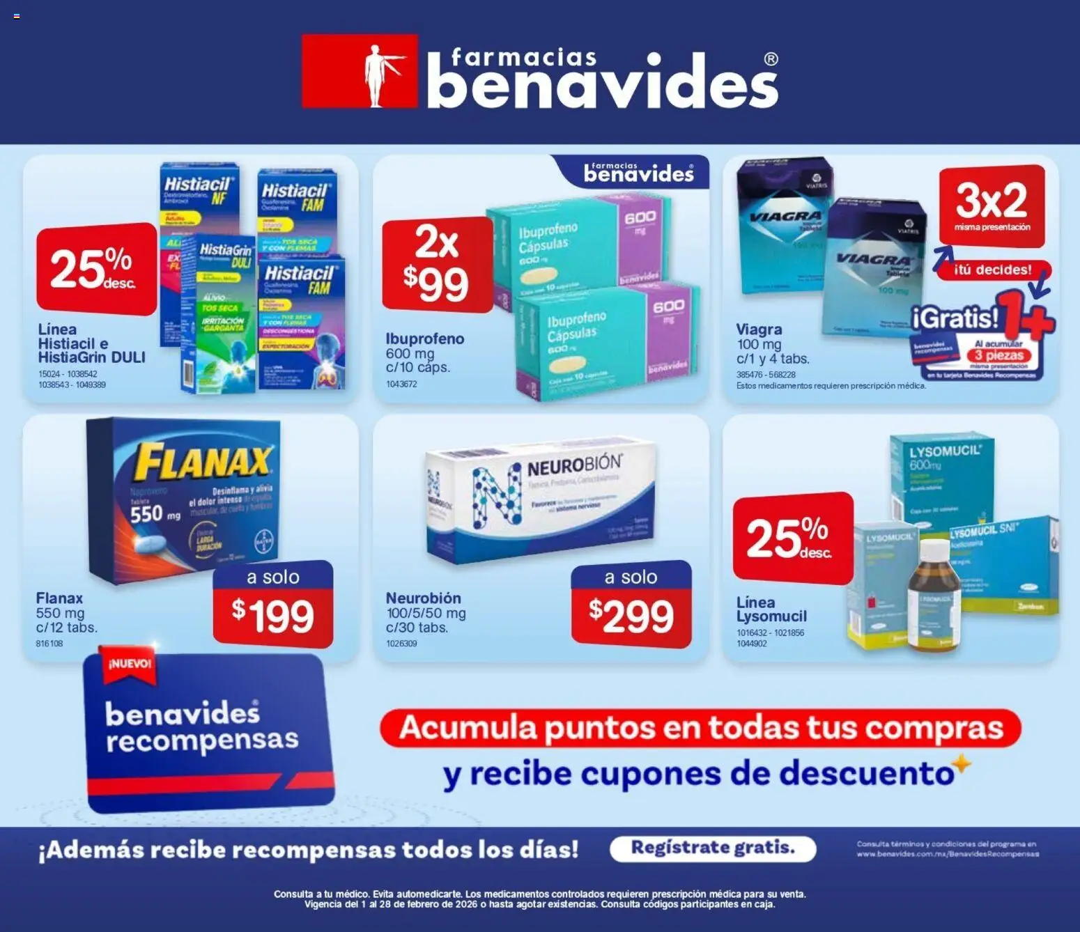 Vista previa las ofertas de la tienda Farmacia Benavides - Catálogo desde el 01/01/2026 
