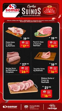 Pré-Visualização do folheto "Semar Supermercado ofertas Suínos " da loja Semar Supermercado válido a partir de 25/04/2026