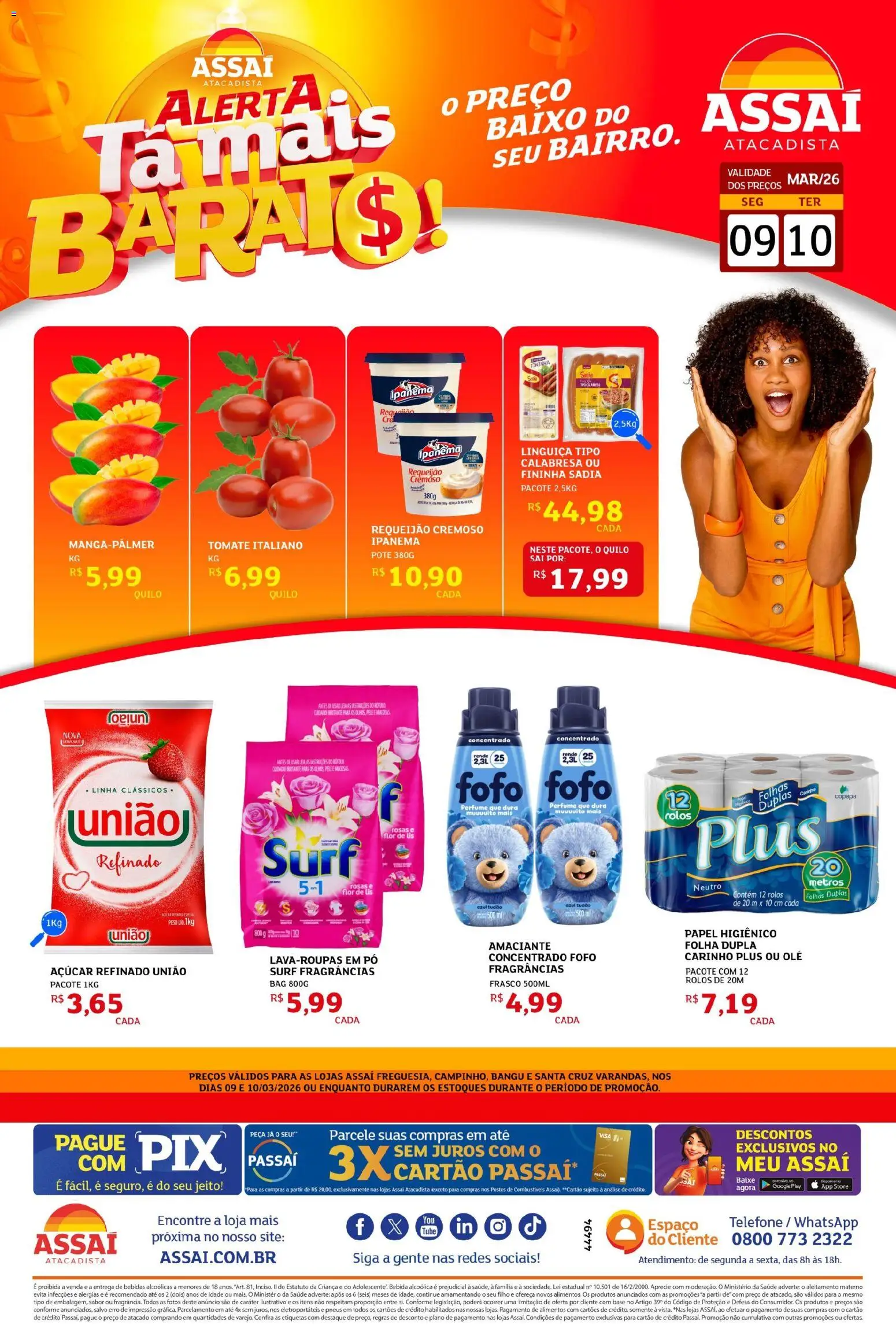 Pré-Visualização do folheto "Assaí Atacadista ofertas - RJ" da loja Assaí Atacadista válido a partir de 09/03/2026