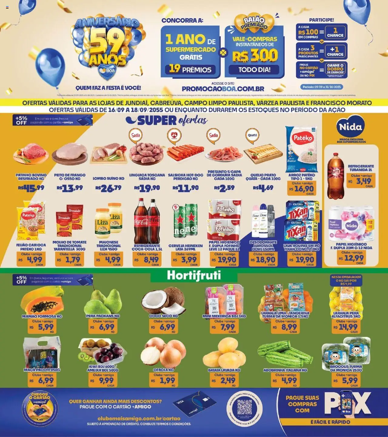 Boa Supermercados folheto "Ofertas da semana" válido a partir de 16/09/2025 - número de página 1