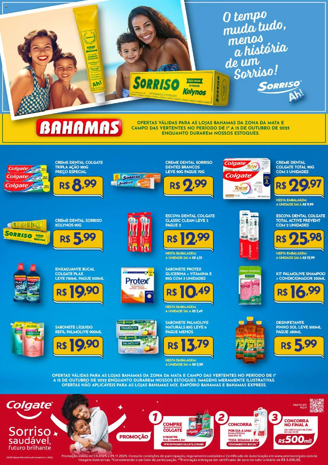 Bahamas Supermercados folheto "Ofertas Colgate " válido a partir de 01/10/2025 - número de página 1