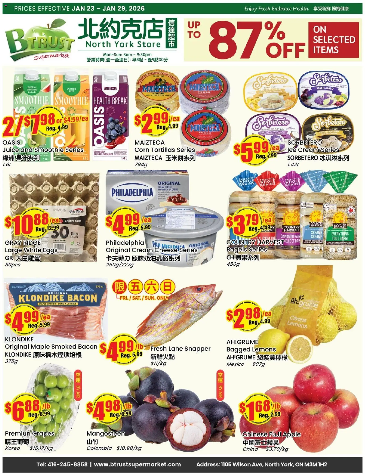 Preview of leaflet Weekly Flyer - Wilson from shop Btrust Supermarket is valid from Jan 23, 2026