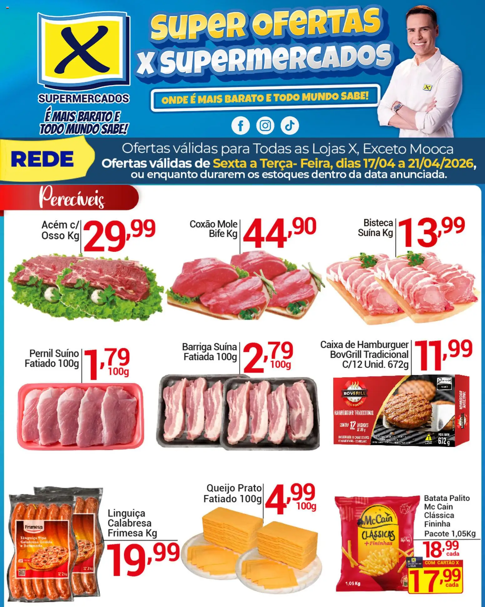 Pré-Visualização do folheto "X Supermercados - Ofertas da semana" da loja X Supermercados válido a partir de 17/04/2026