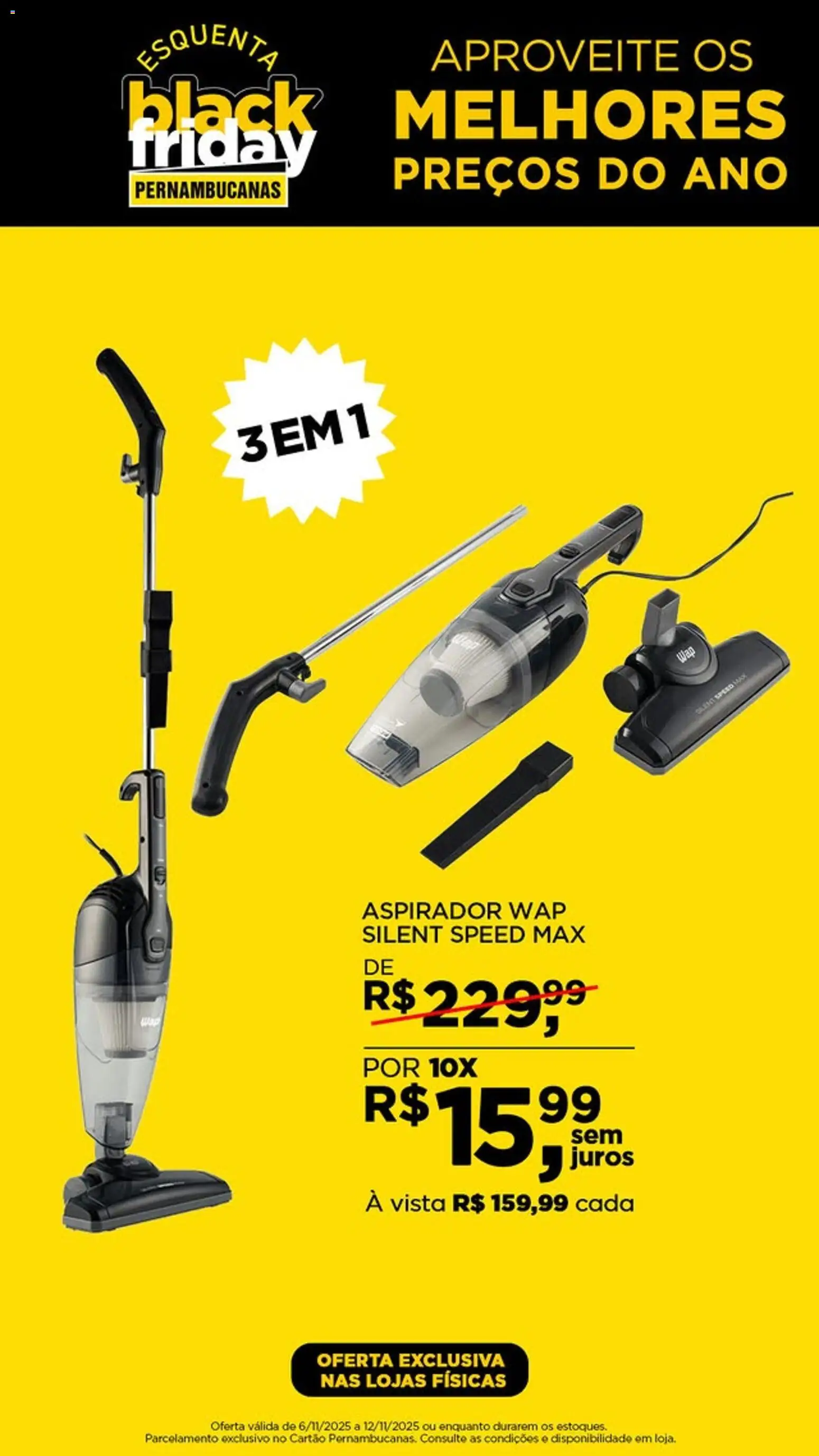 Pré-Visualização do folheto "Black Friday" da loja Pernambucanas válido a partir de 06/11/2025