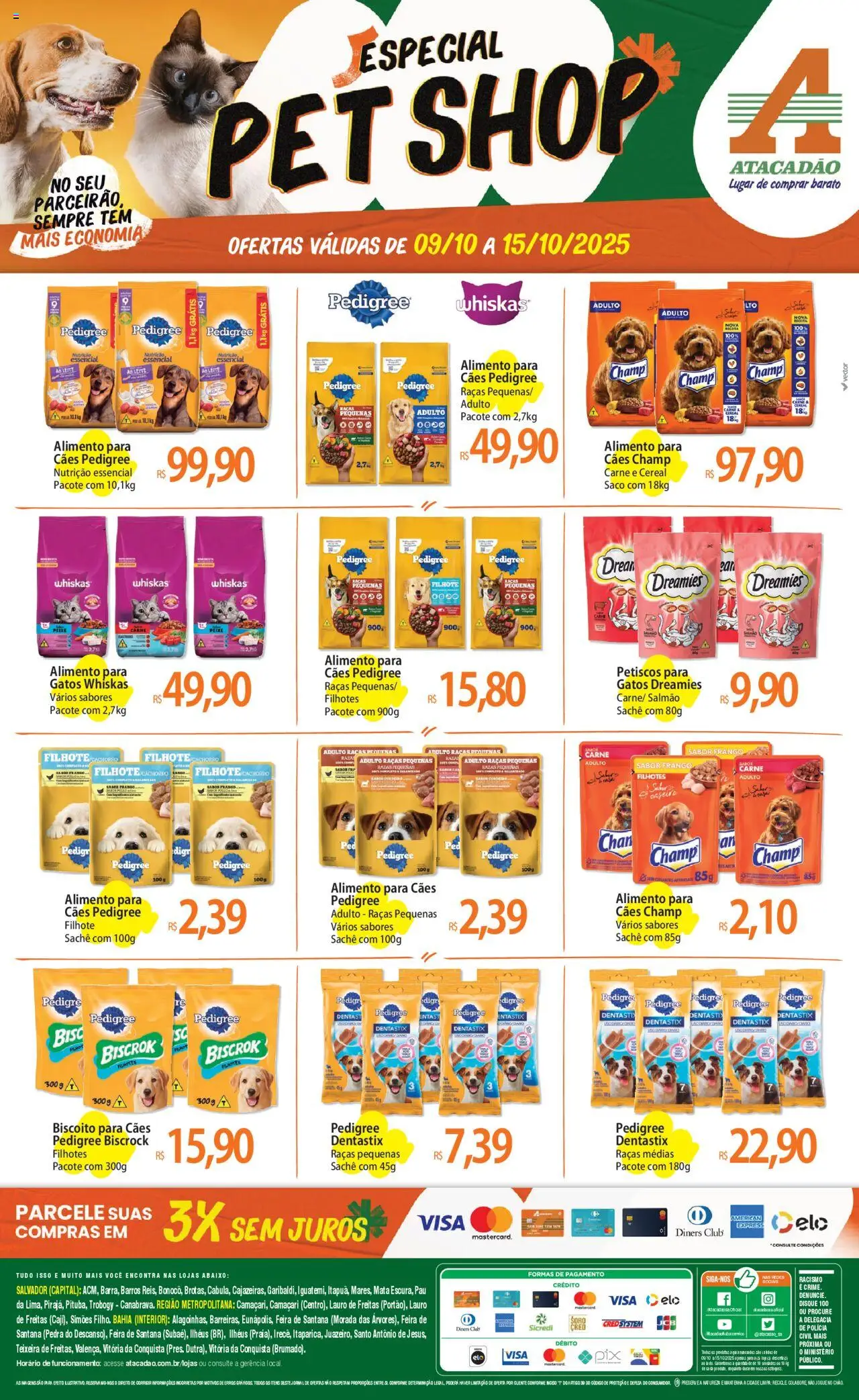 Atacadão folheto "Ofertas - BA" válido a partir de 09/10/2025 - número de página 1