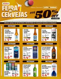 Pré-Visualização do folheto "Ofertas Feira de Cervejas" da loja Supermercado Dalben válido a partir de 06/02/2026