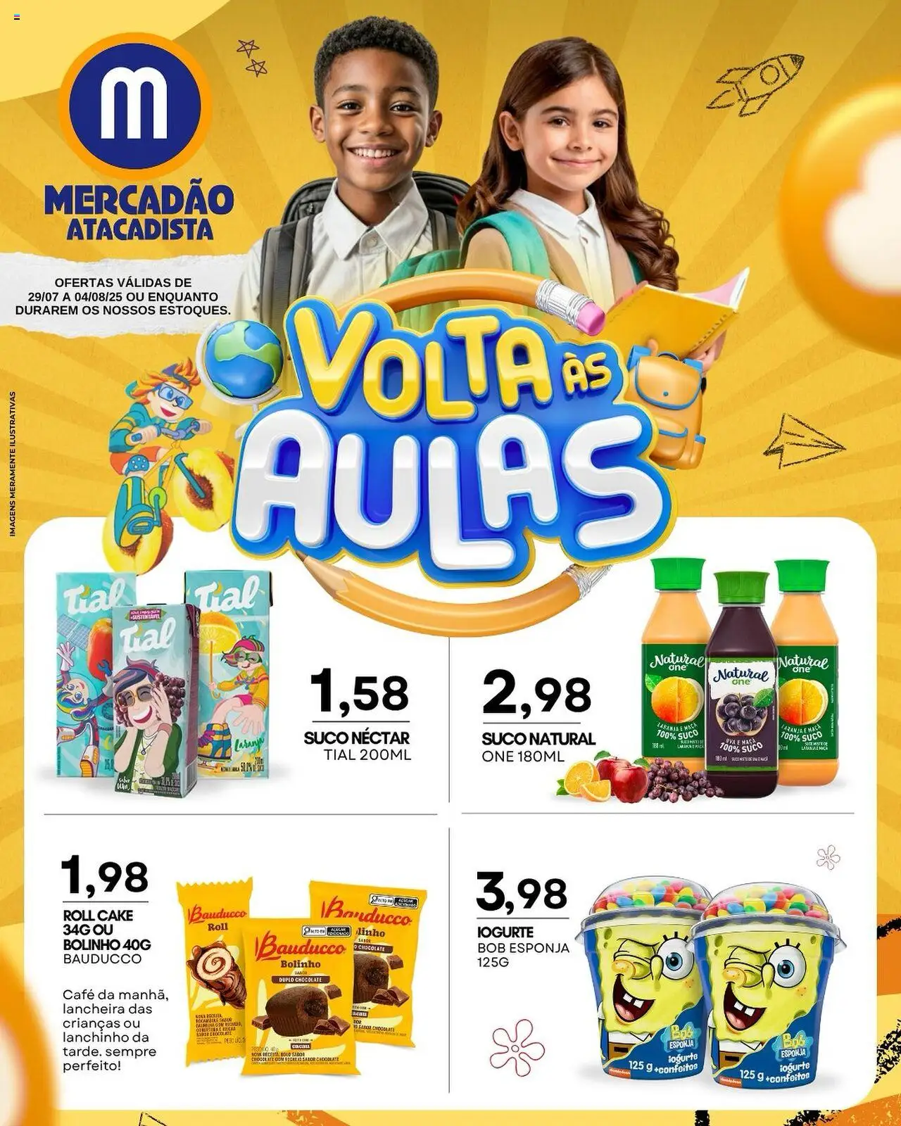 Mercadão Atacadista folheto "Ofertas Voltas às Aulas" válido a partir de 29/07/2025 - número de página 1